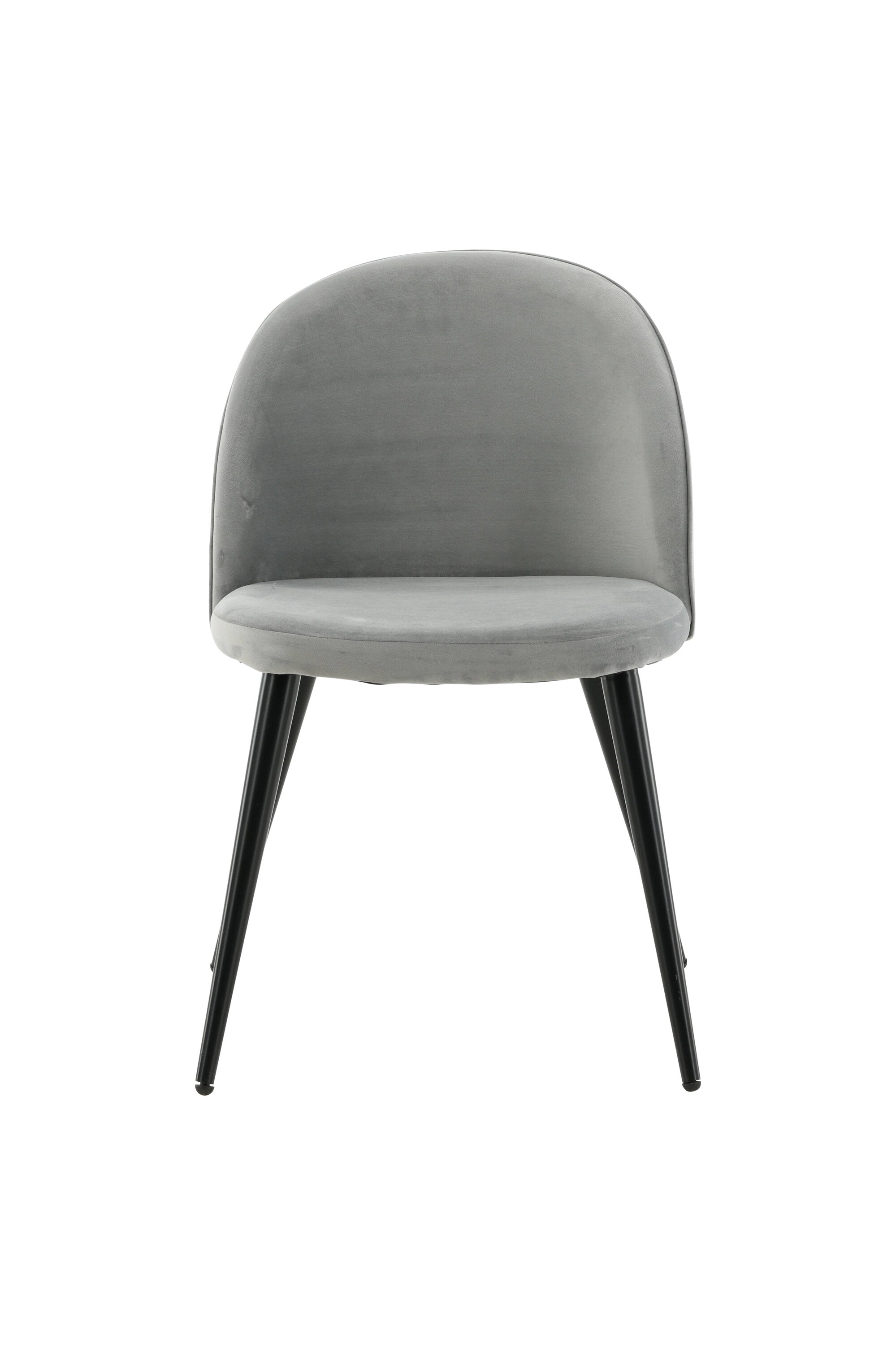 Velvet Stuhl in Hellgrau/Schwarz präsentiert im Onlineshop von KAQTU Design AG. Schalenstuhl ist von Venture Home