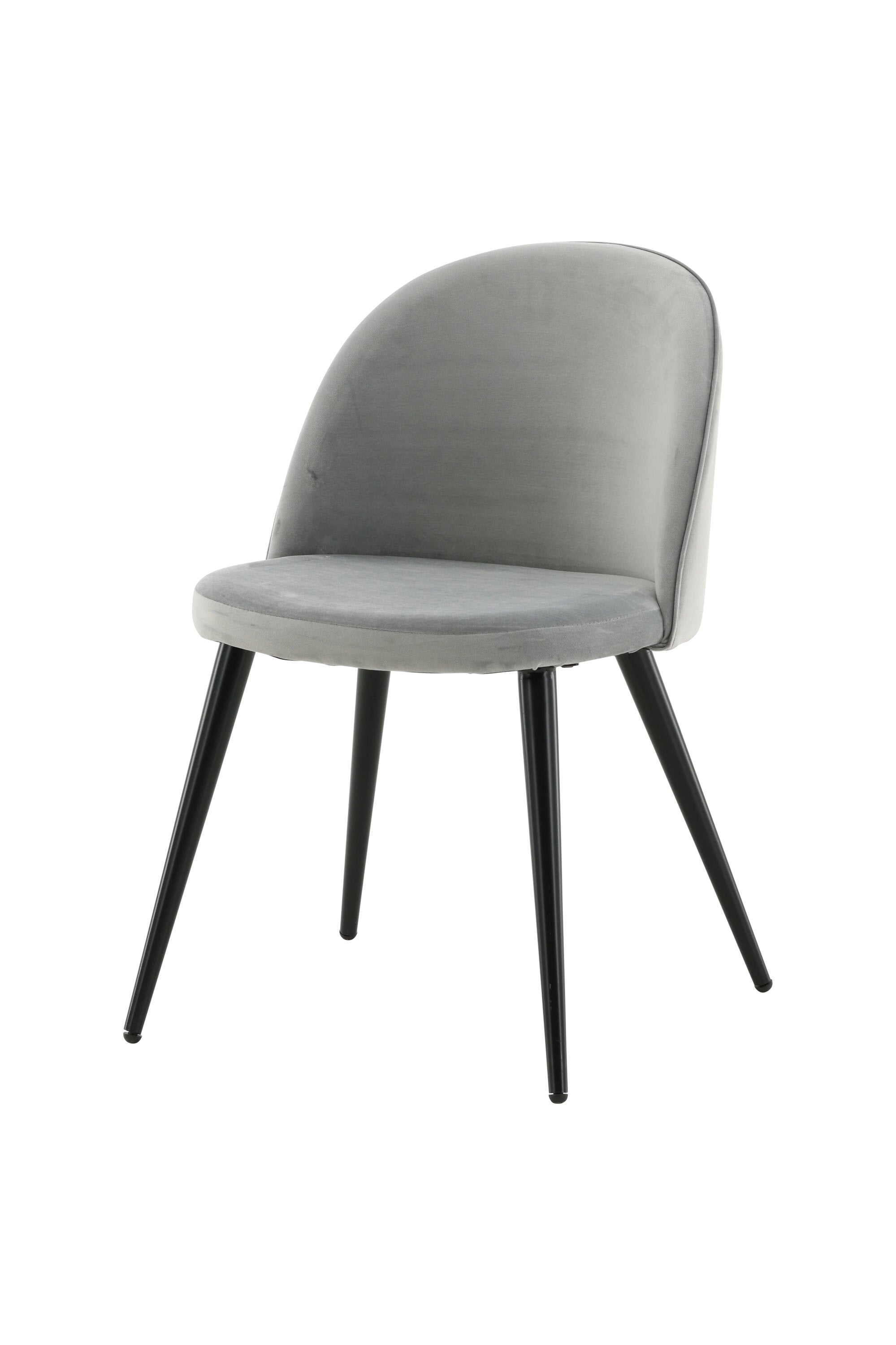 Velvet Stuhl in Hellgrau/Schwarz präsentiert im Onlineshop von KAQTU Design AG. Schalenstuhl ist von Venture Home