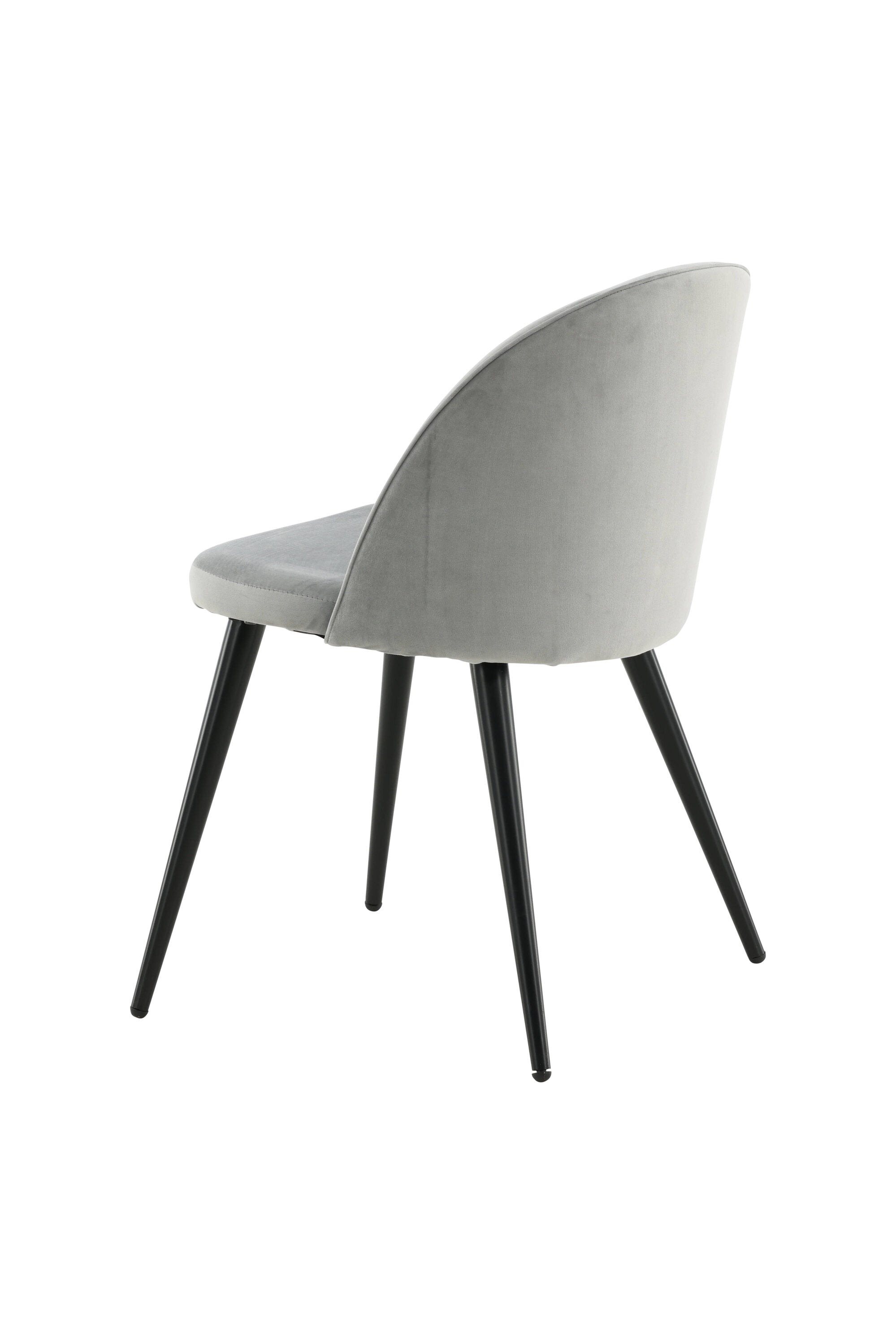 Velvet Stuhl in Hellgrau/Schwarz präsentiert im Onlineshop von KAQTU Design AG. Schalenstuhl ist von Venture Home