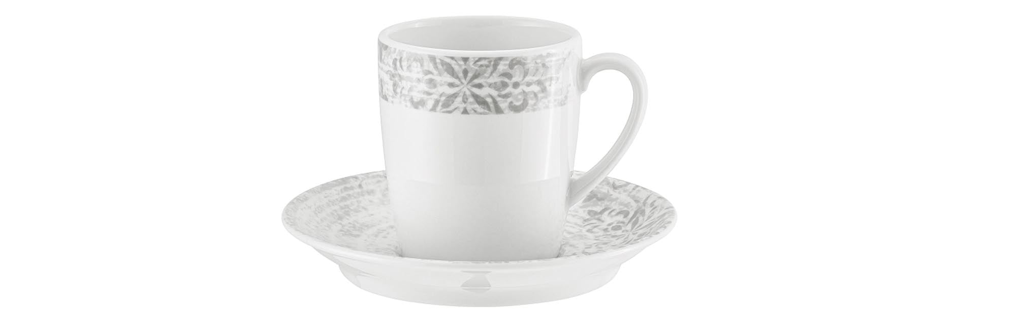 Elegante 0,25l Shabby Chic Tasse von Schönwald: zeitloses Design, langlebiges Porzellan, nostalgischer Charme, spülmaschinenfest.