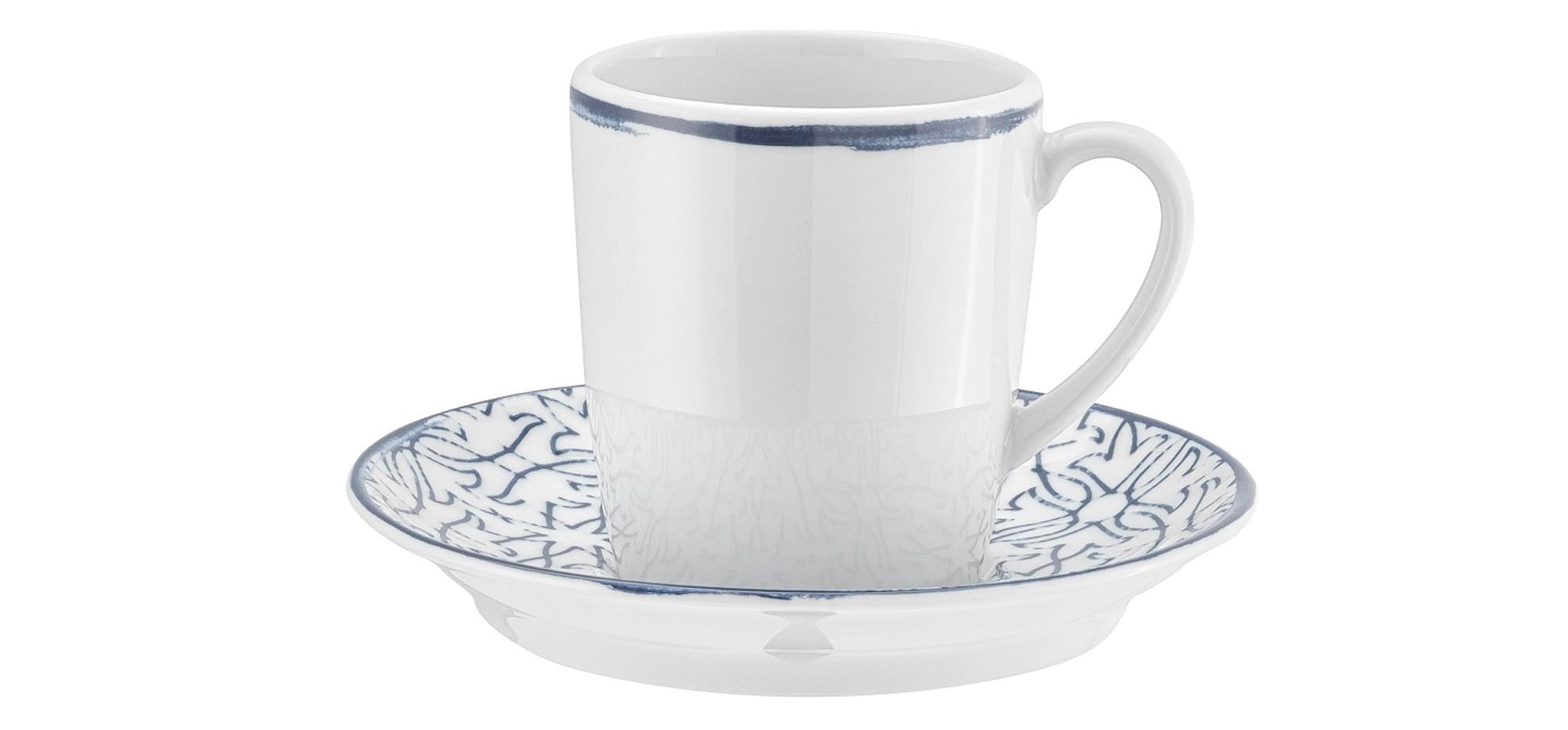 Elegante Shabby Chic Tasse 0,25l von Schönwald, aus feinstem Porzellan, nostalgischer Charme, ideal für Kaffee & Tee.