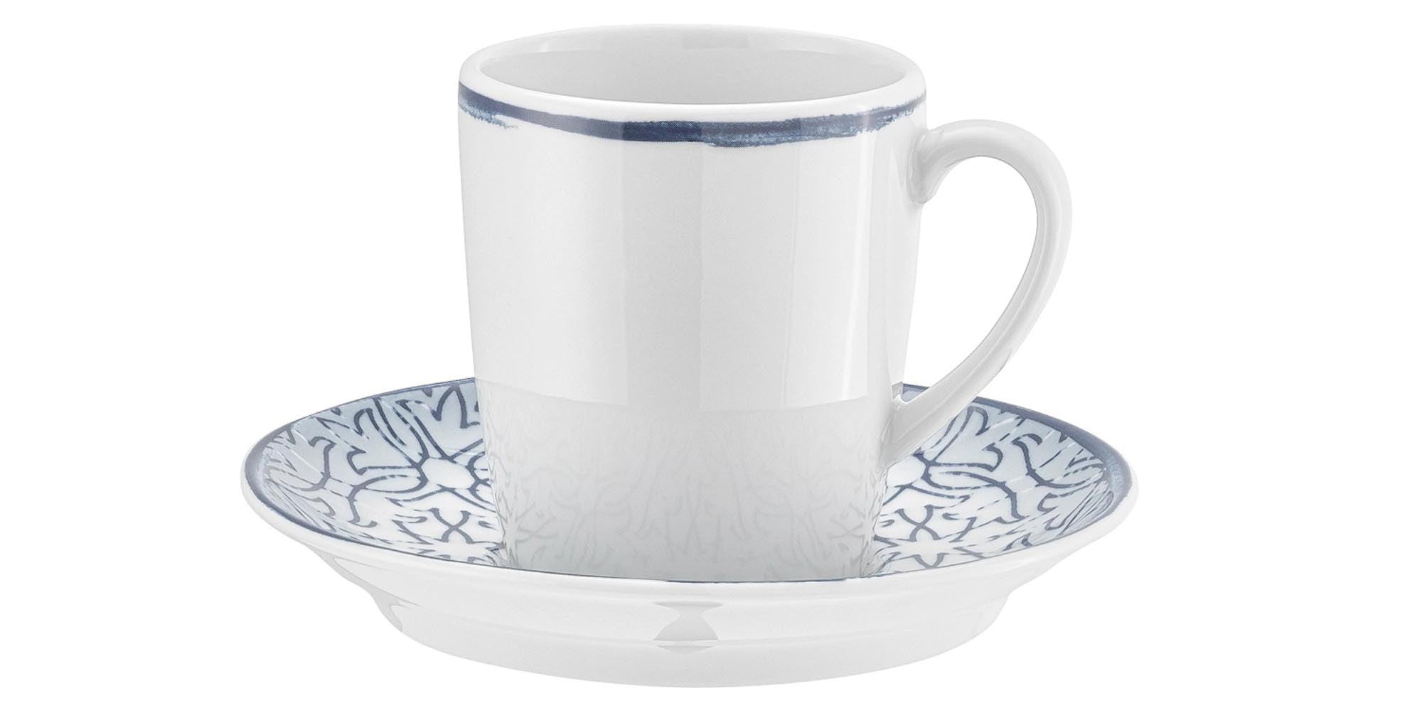 Elegante 0,25l Shabby Chic Tasse aus Porzellan, ideal für Kaffee, Tee oder Schokolade. Charmant, langlebig, spülmaschinenfest.