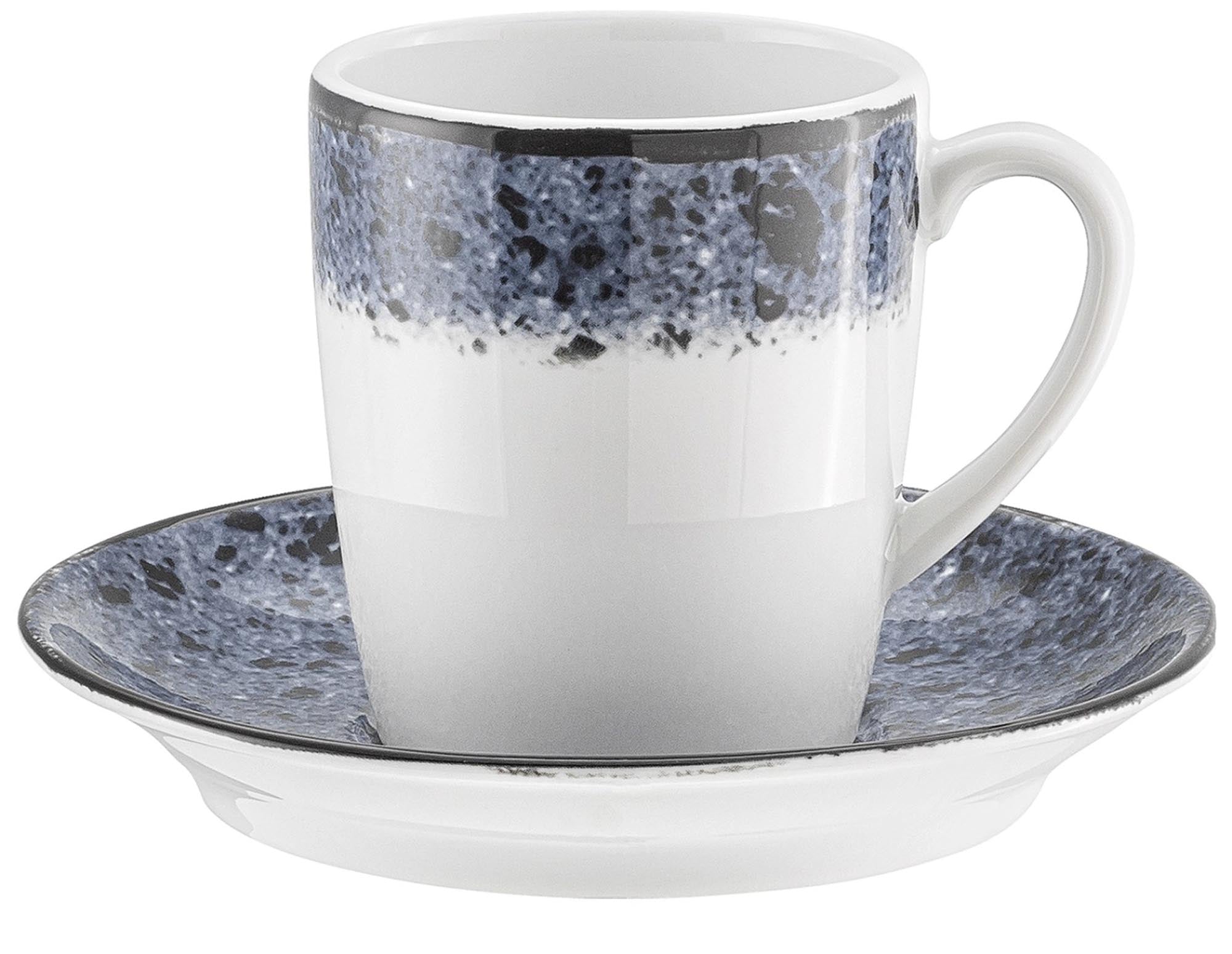Elegante Shabby Chic Tasse 0,25l von Schönwald, aus feinstem Porzellan, nostalgisches Design, ideal für Kaffee & Tee.