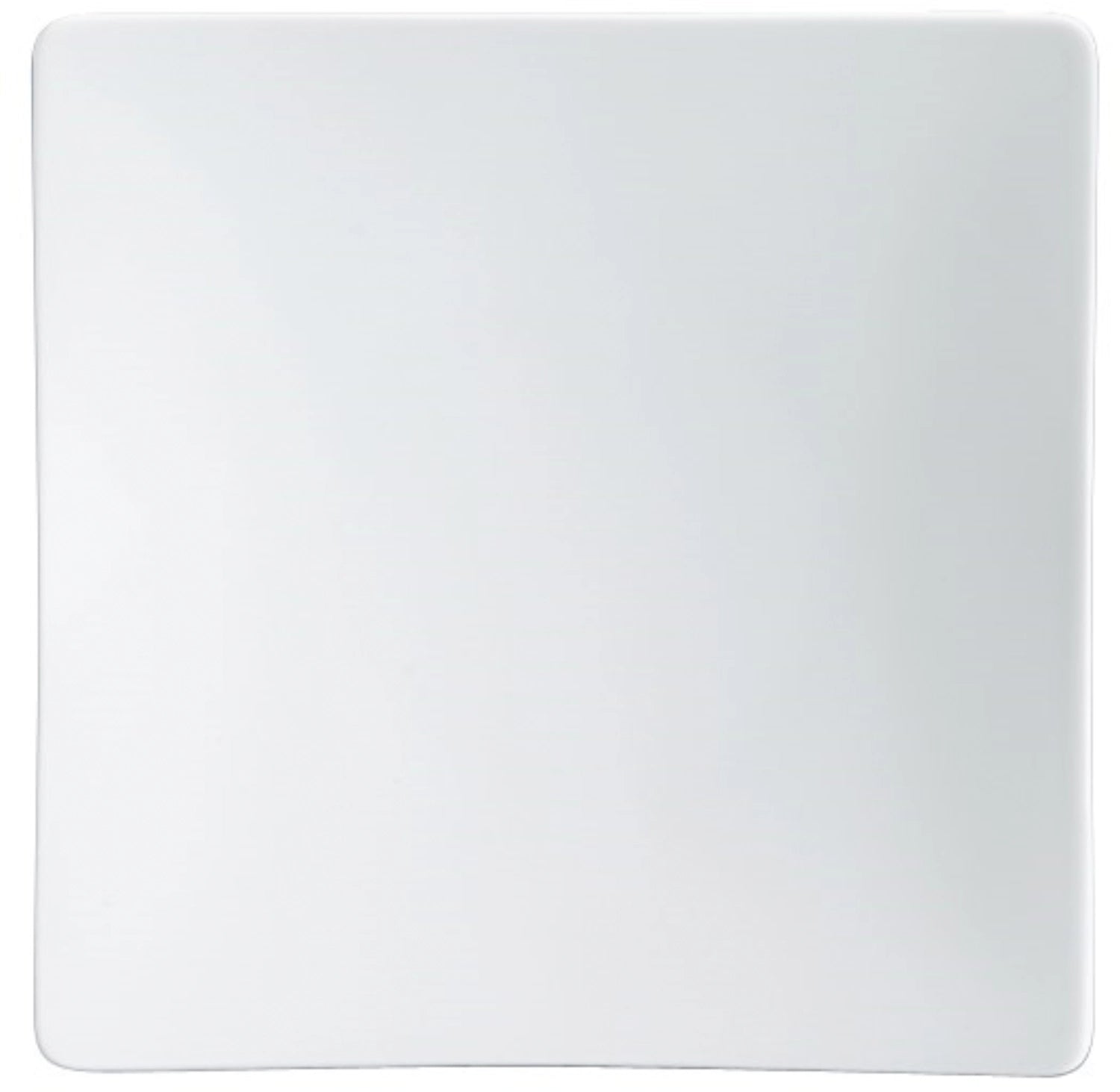 Fine dining plate half deep coupe square 24cm
