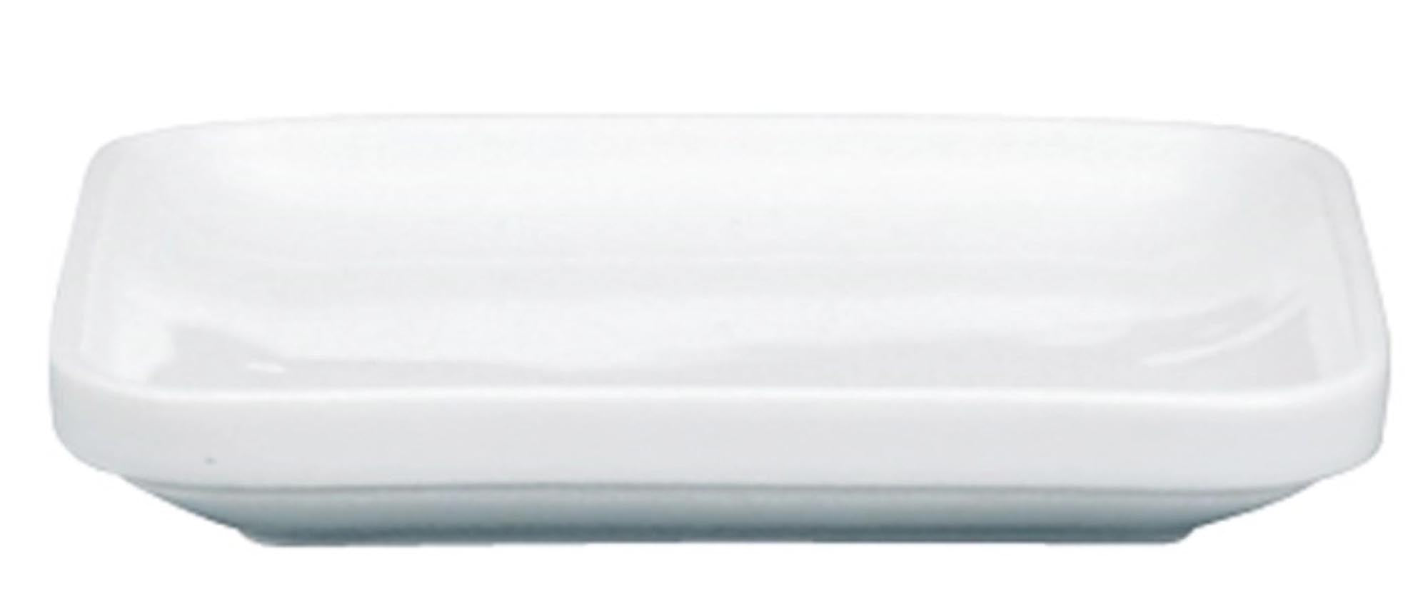 Eleganter quadratischer Porzellanteller 13x13cm von Schönwald, ideal für kreative Vorspeisen und Desserts in der gehobenen Gastronomie.