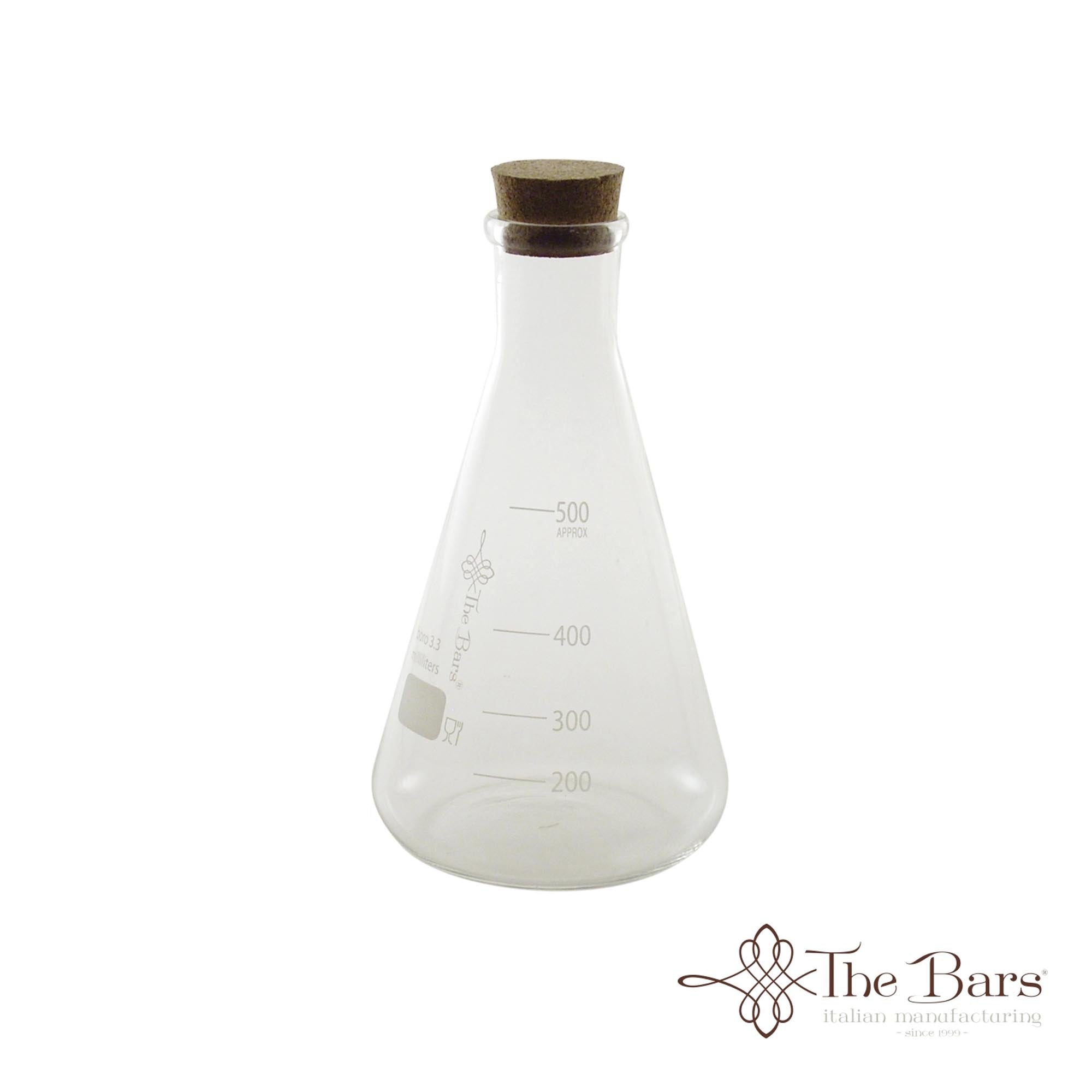 Elegante 500 ML Labware Glass Flask von Maison Truffe: Borosilikatglas, ideal für Cocktails, stilvolles Barzubehör, spülmaschinenfest.