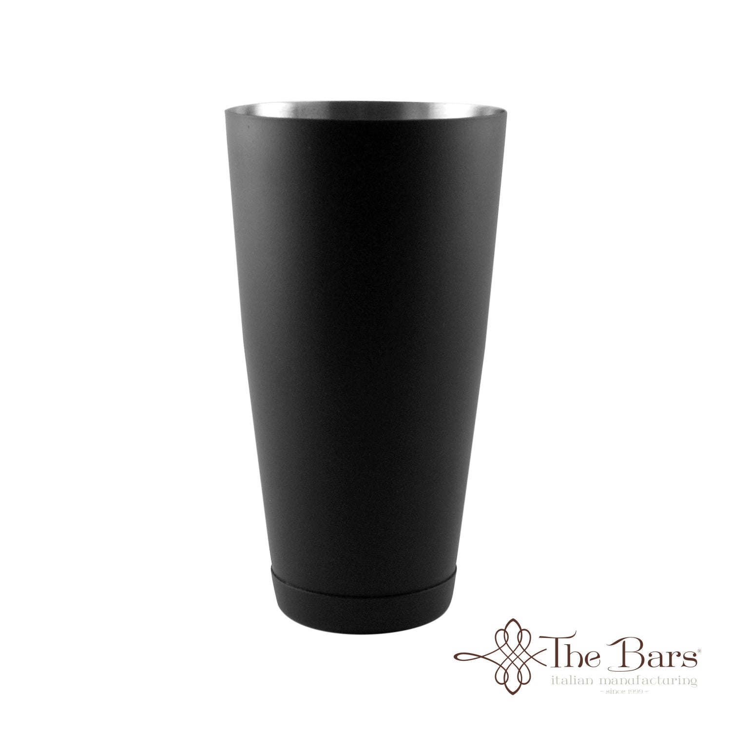 Stylischer, schwerer Bar Shaker in mattem Schwarz aus Edelstahl, ideal zum Mixen von Cocktails und Getränken für jede Bar oder Küche.