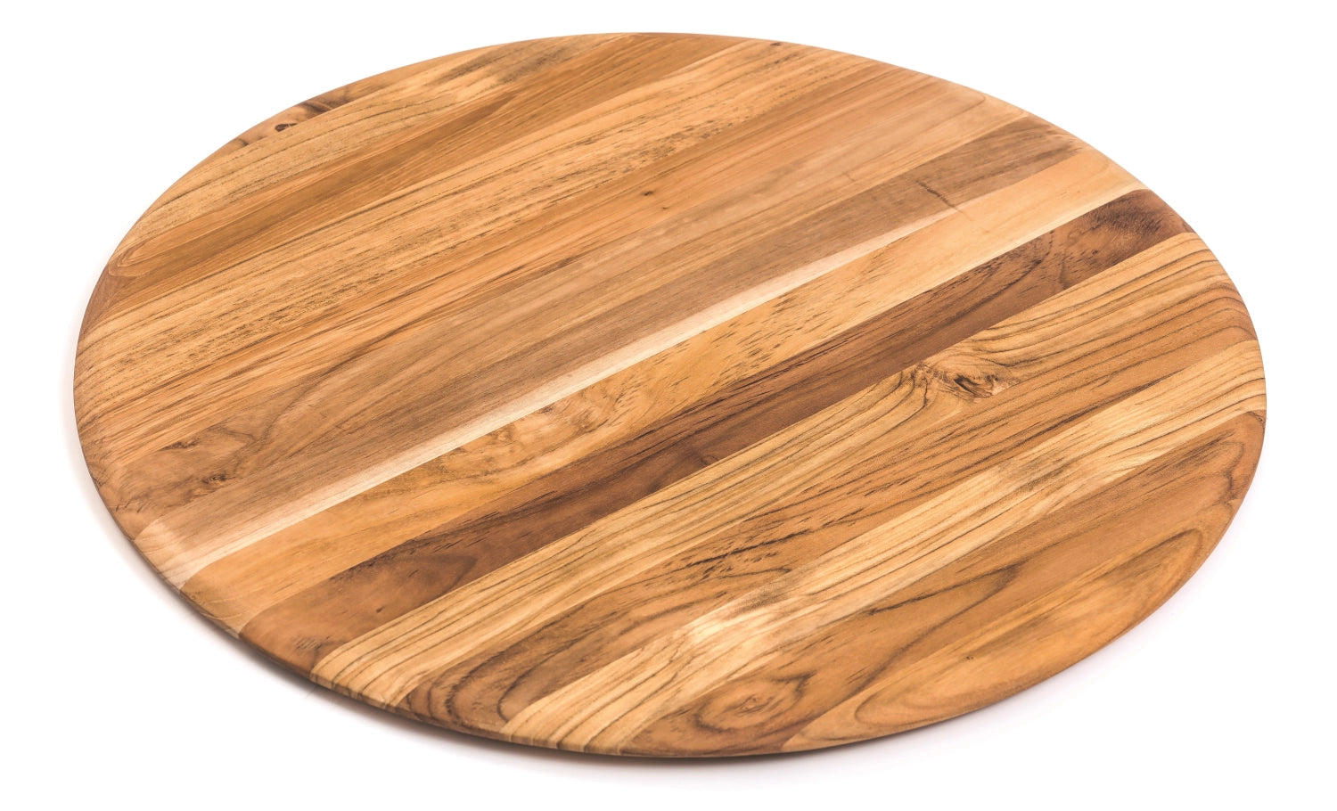Teak Schneide- und Servierbrett rund, 46x1.4 cm in Braun präsentiert im Onlineshop von KAQTU Design AG. Schneidbrett ist von Teak Haus