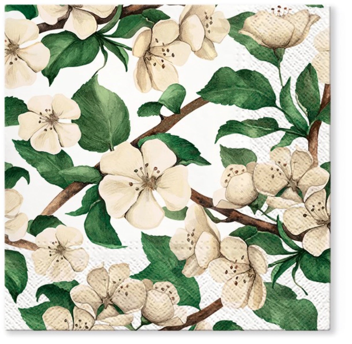 Servietten Lunch 20x Apfelblüten 33x33cm in Mehrfarbig präsentiert im Onlineshop von KAQTU Design AG. Servietten ist von PAW