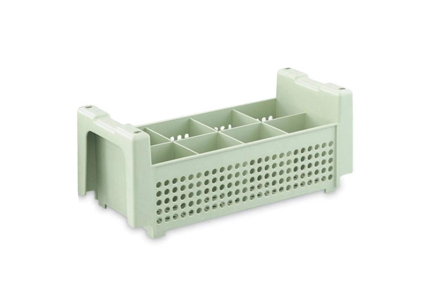 Vollrath Besteckkorb ohne Griffe, ideal für die platzsparende Aufbewahrung von Besteck in der Gastronomie und im Haushalt, Maße 50x50x2.6cm.