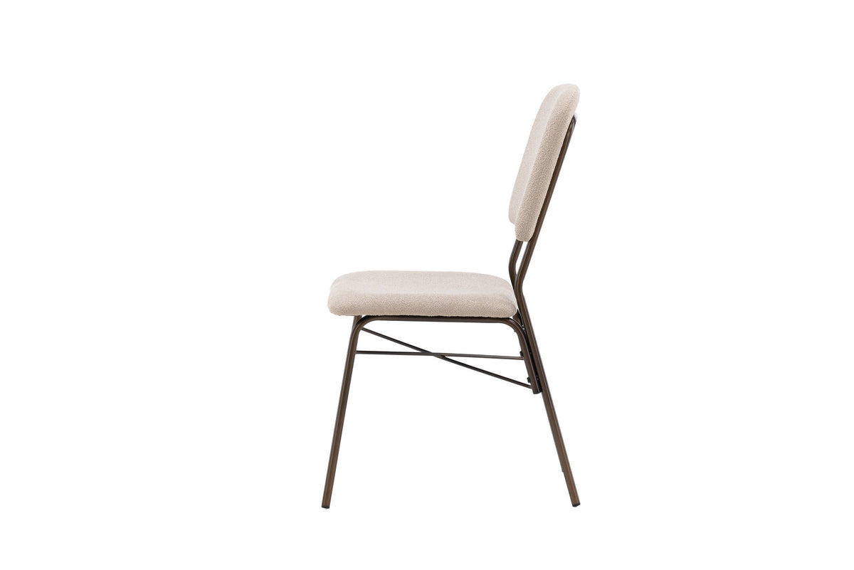Dieser Stuhl in Beige präsentiert im Onlineshop von KAQTU Design AG. Stuhl ist von Venture Home