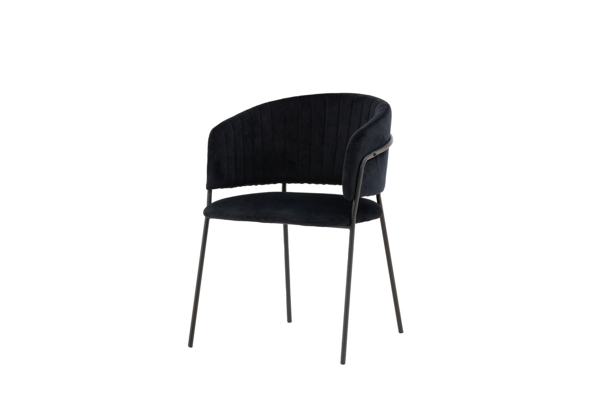 Selma Stuhl in Schwarz präsentiert im Onlineshop von KAQTU Design AG. Schalenstuhl mit Armlehne ist von Venture Home
