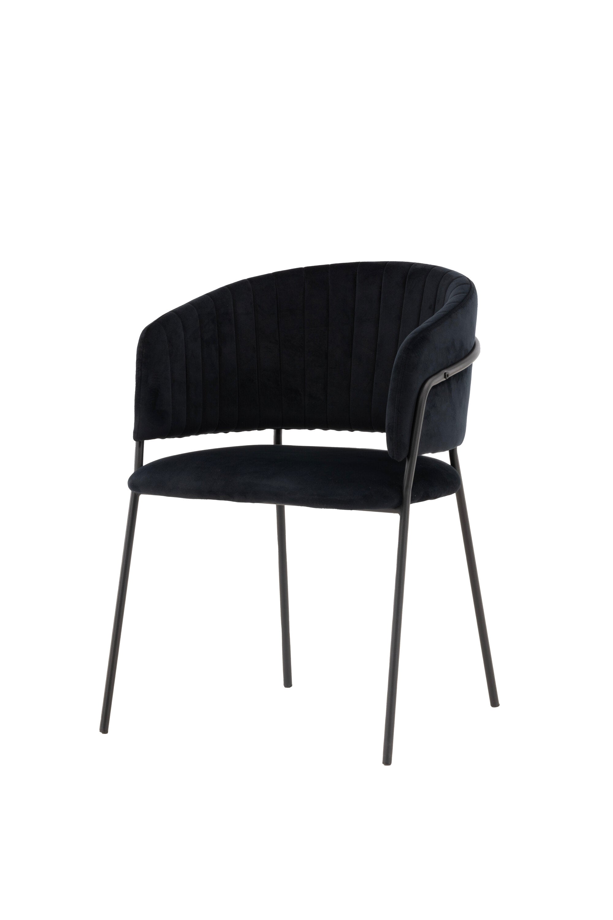 Selma Stuhl in Schwarz präsentiert im Onlineshop von KAQTU Design AG. Schalenstuhl mit Armlehne ist von Venture Home
