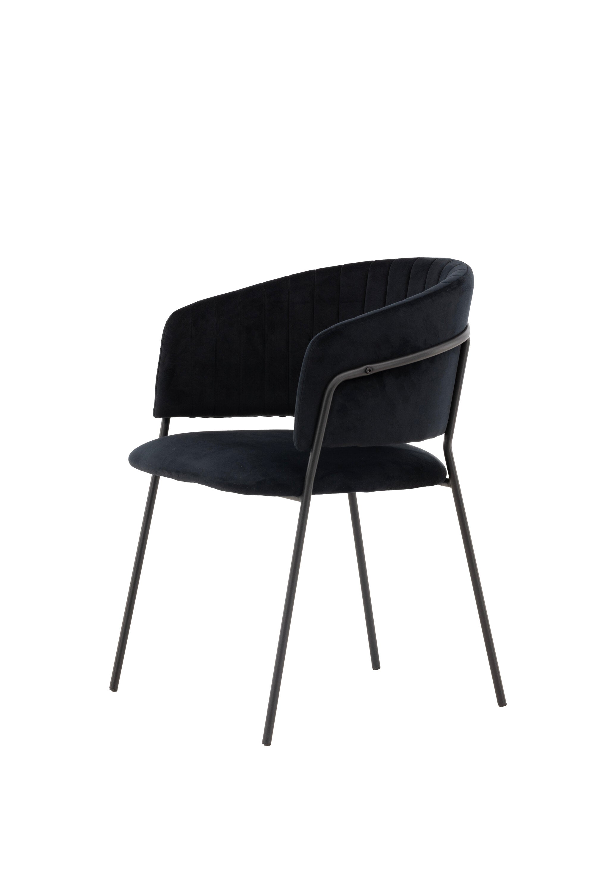 Selma Stuhl in Schwarz präsentiert im Onlineshop von KAQTU Design AG. Schalenstuhl mit Armlehne ist von Venture Home