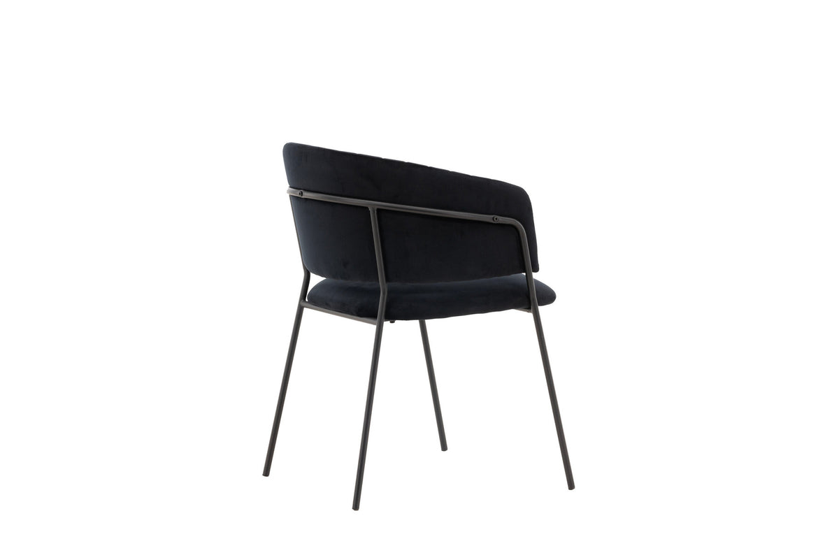 Selma Stuhl in Schwarz präsentiert im Onlineshop von KAQTU Design AG. Schalenstuhl mit Armlehne ist von Venture Home