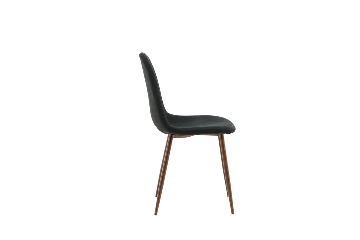 Polar Stuhl in Schwarz/Holz präsentiert im Onlineshop von KAQTU Design AG. Stuhl ist von Venture Home