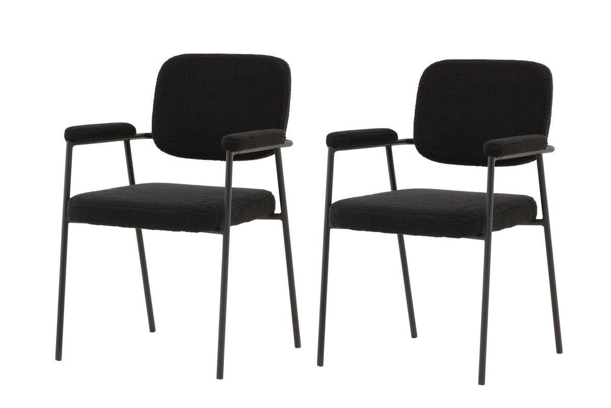 Yesterday Stuhl in Schwarz präsentiert im Onlineshop von KAQTU Design AG. Stuhl mit Armlehne ist von Venture Home