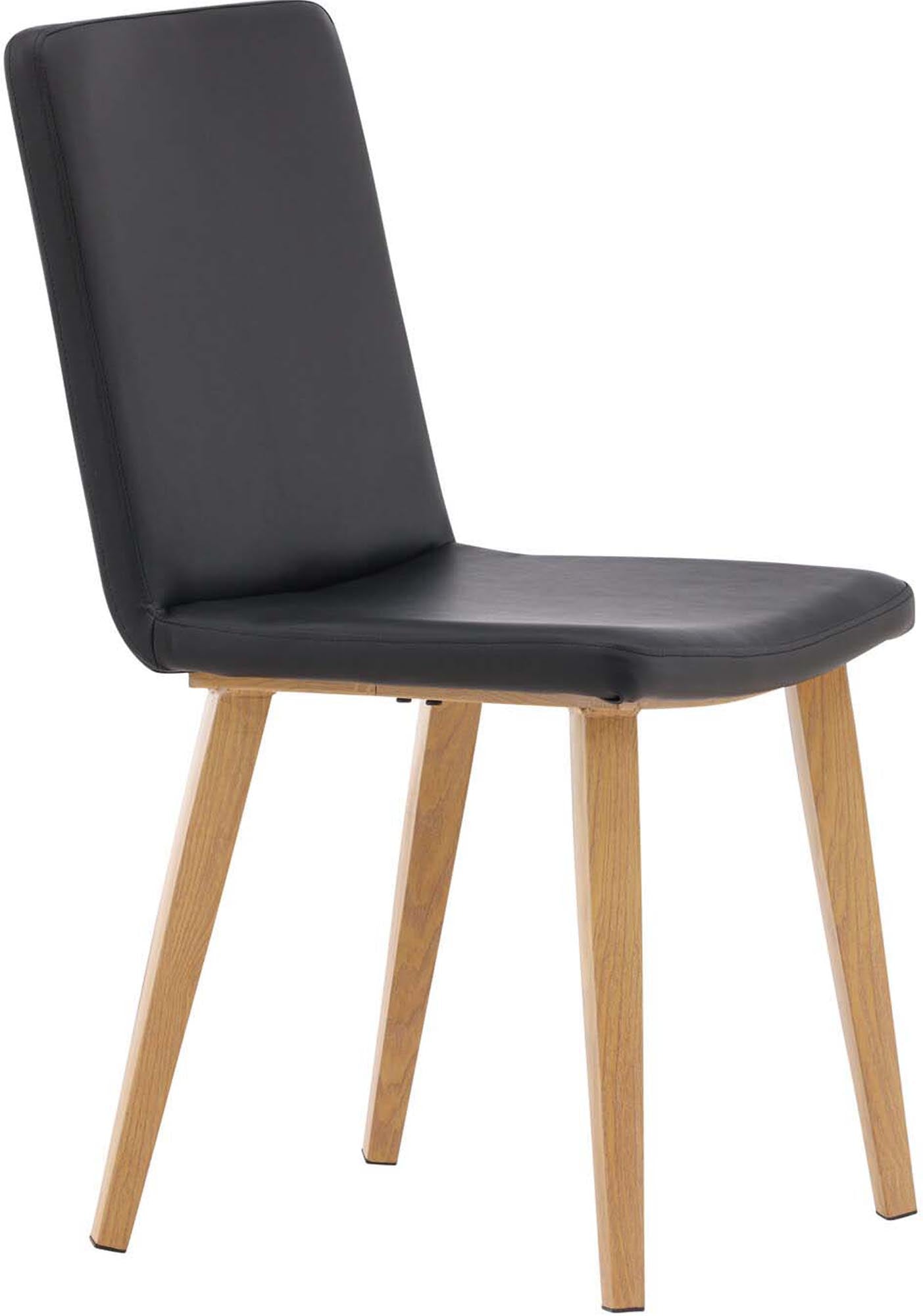 Entdecken Sie den TODAY Stuhl von Venture Home: skandinavisches Design, gepolsterter Sitz und natürliche Holzbeine für eleganten Komfort.