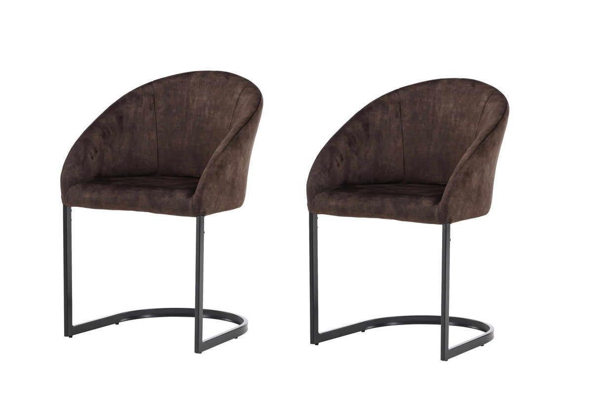 Evening Stuhl in Dunkelbraun präsentiert im Onlineshop von KAQTU Design AG. Schalenstuhl ist von Venture Home