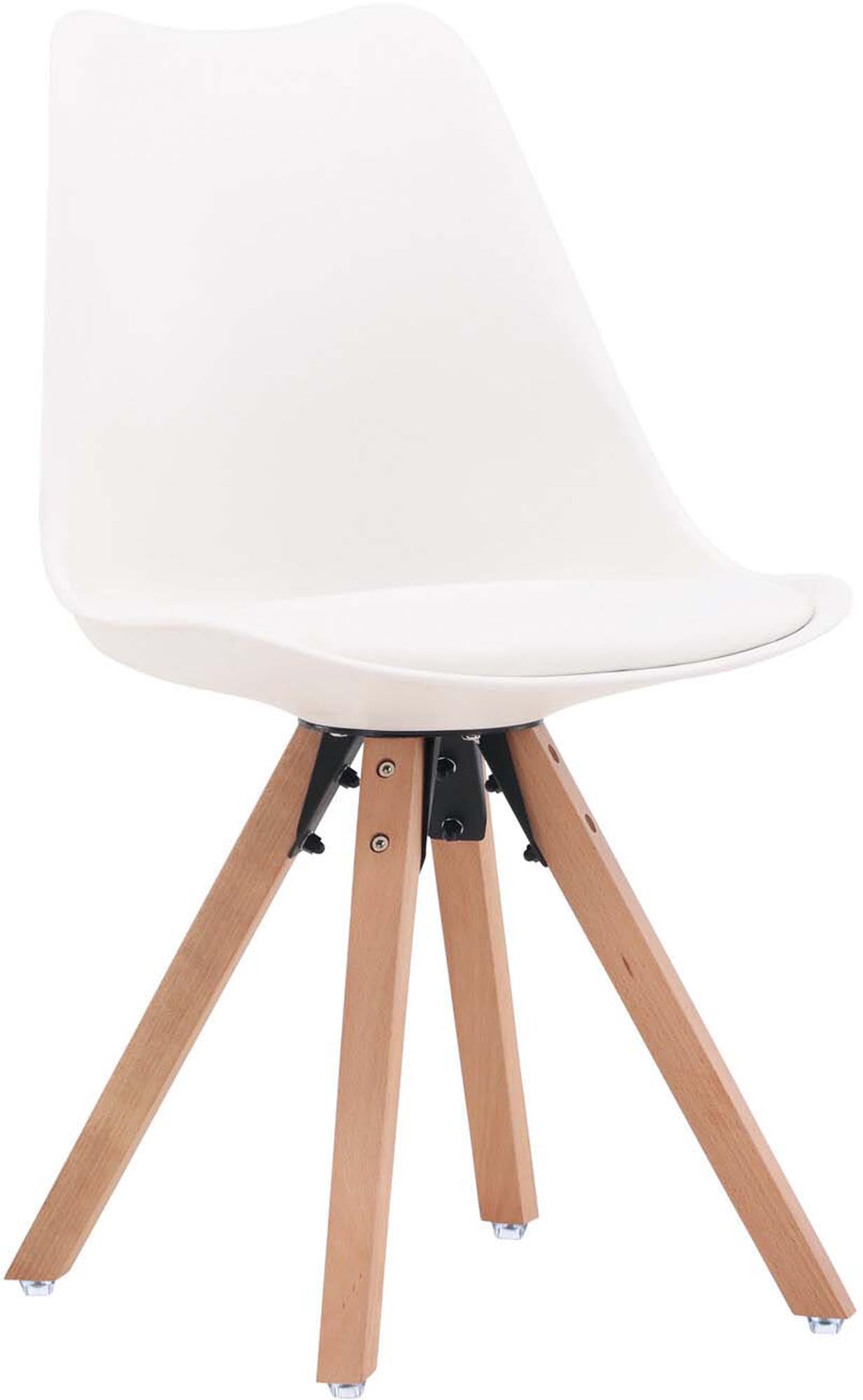 Zeno Stuhl in Weiss / Natur präsentiert im Onlineshop von KAQTU Design AG. Stuhl ist von Venture Home