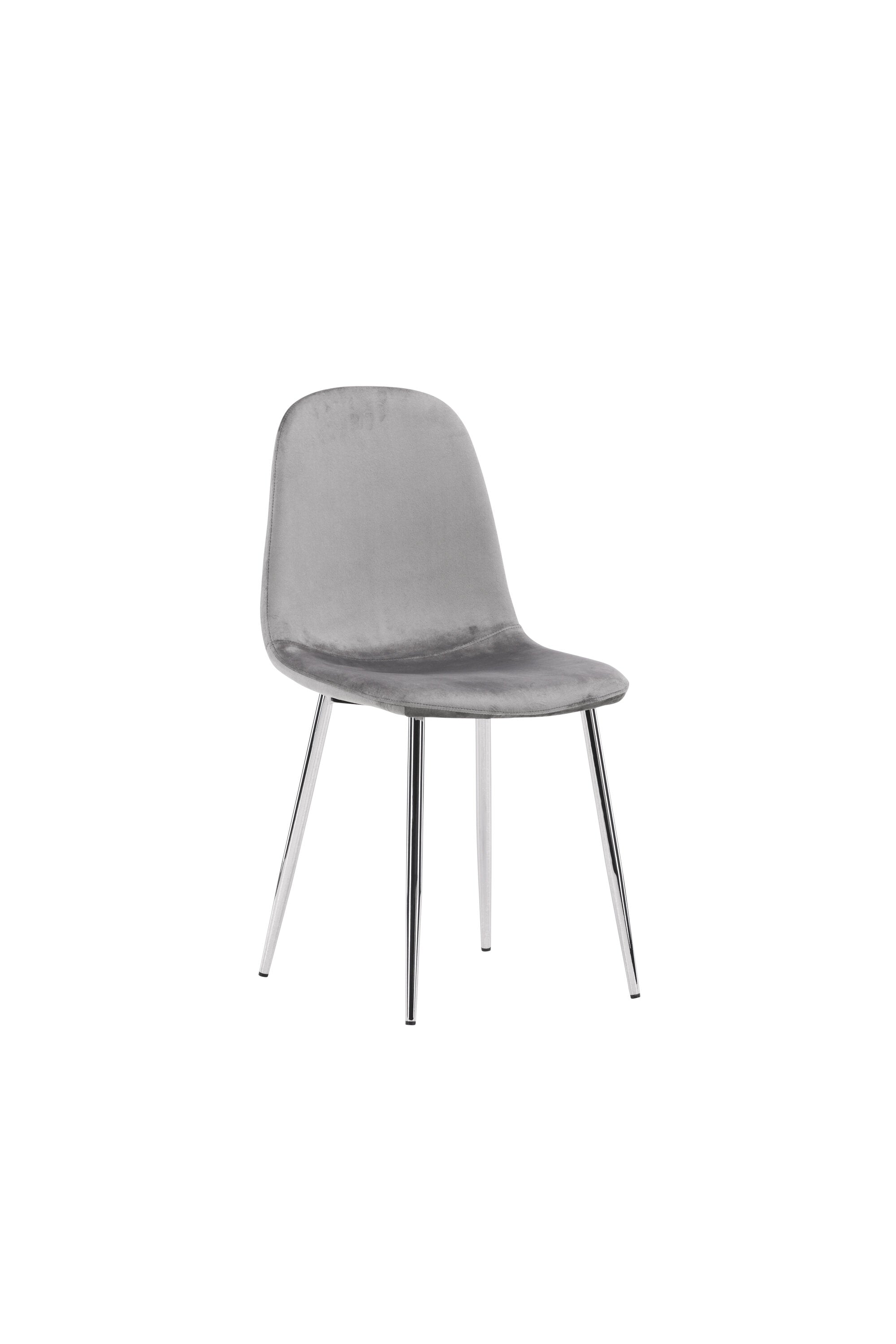 Eva Stuhl in Hellgrau präsentiert im Onlineshop von KAQTU Design AG. Stuhl ist von Venture Home