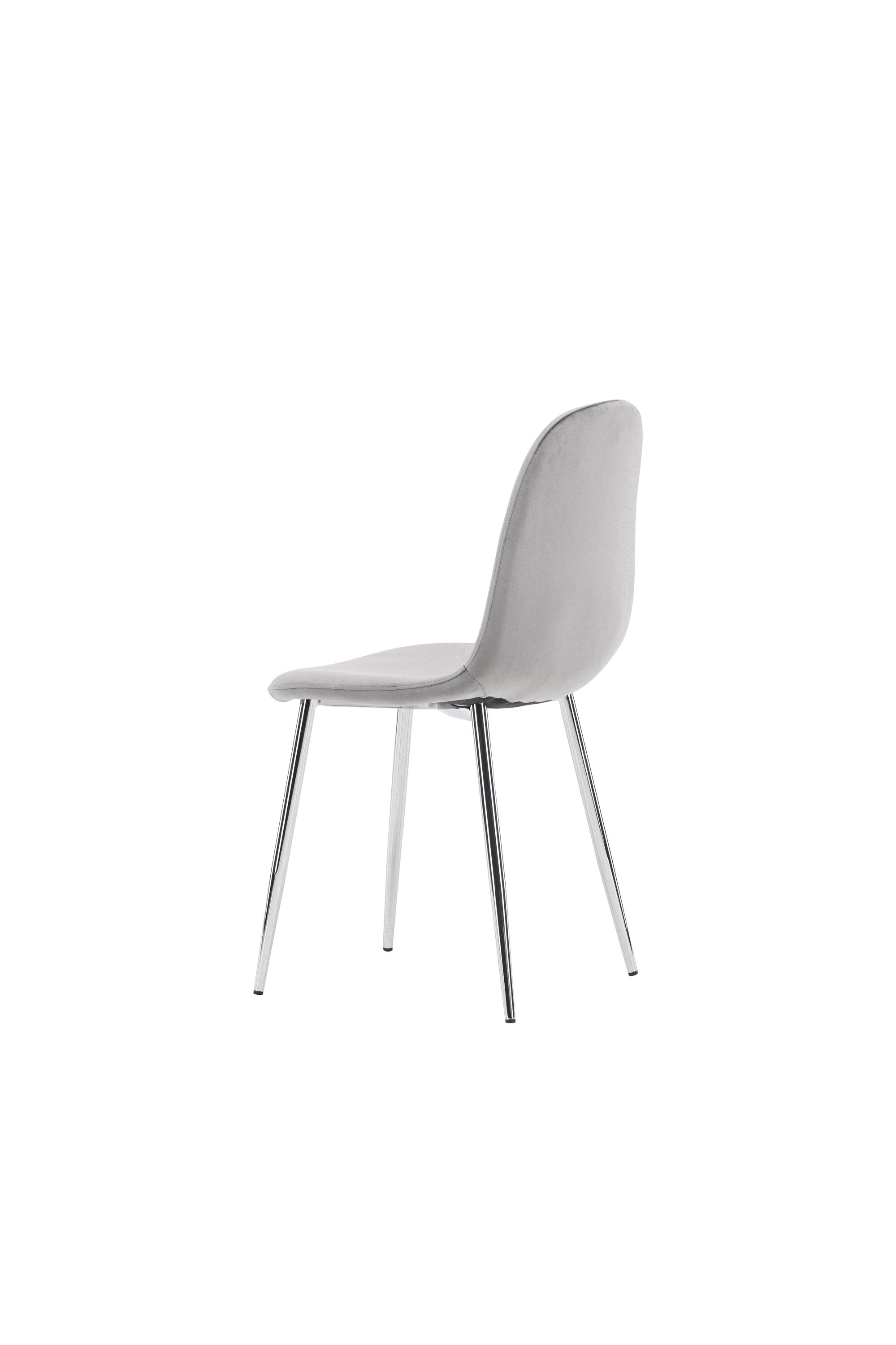 Eva Stuhl in Hellgrau präsentiert im Onlineshop von KAQTU Design AG. Stuhl ist von Venture Home