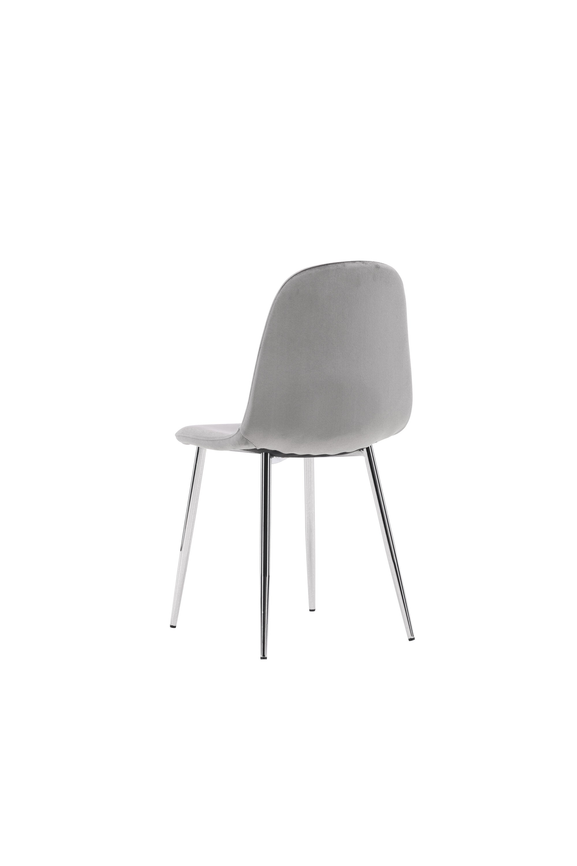 Eva Stuhl in Hellgrau präsentiert im Onlineshop von KAQTU Design AG. Stuhl ist von Venture Home