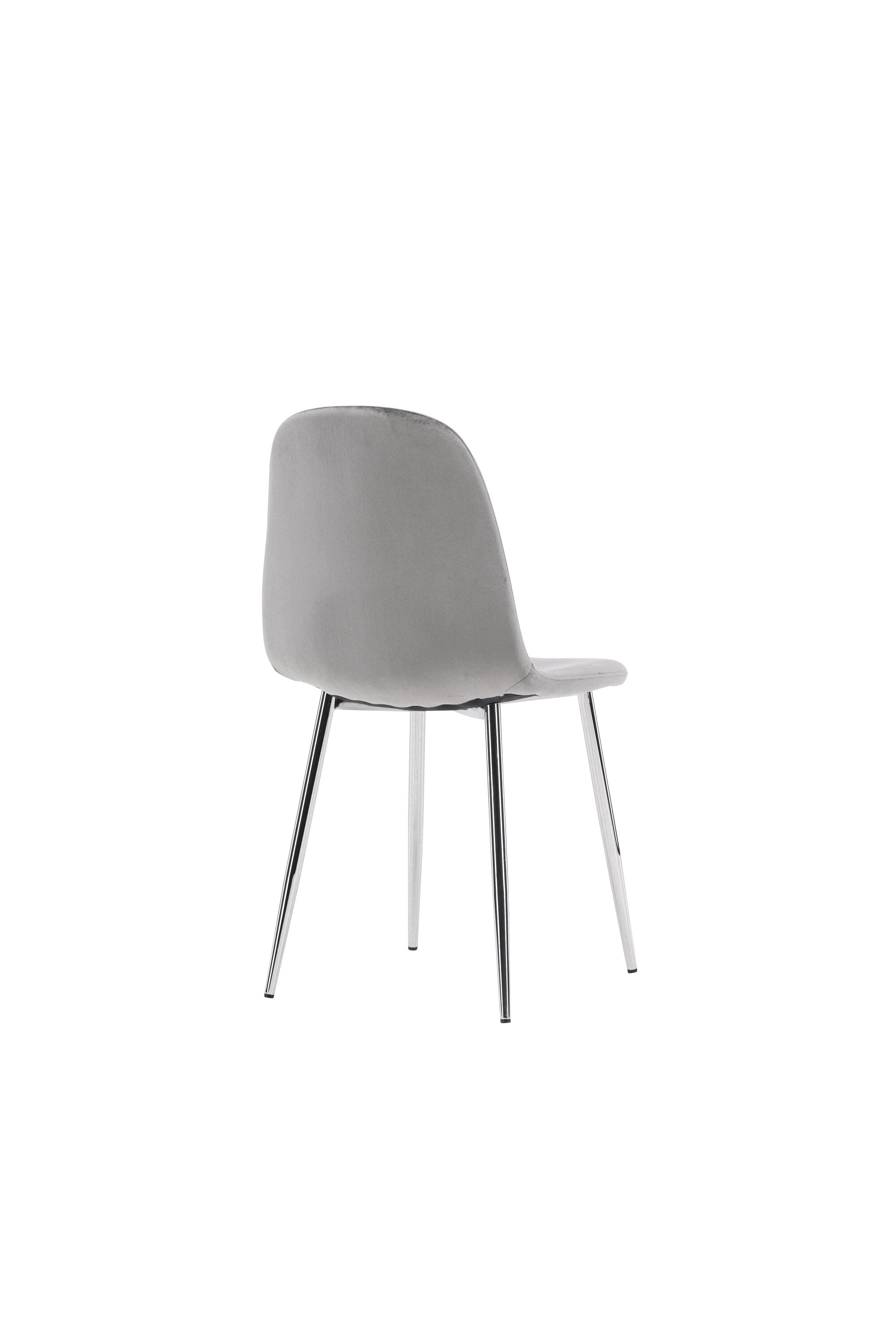 Eva Stuhl in Hellgrau präsentiert im Onlineshop von KAQTU Design AG. Stuhl ist von Venture Home