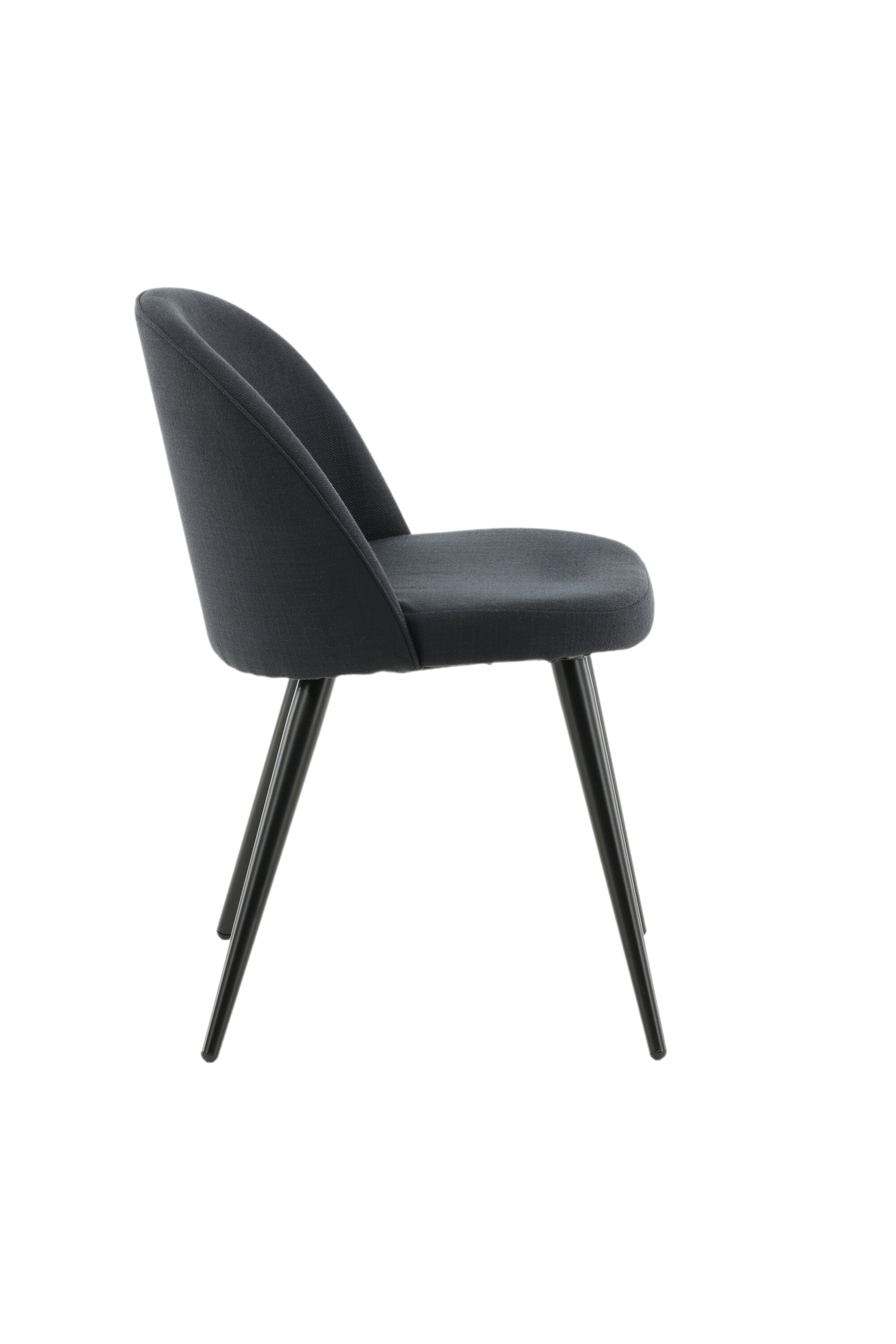 Velvet Stuhl in Schwarz/Schwarz präsentiert im Onlineshop von KAQTU Design AG. Schalenstuhl ist von Venture Home