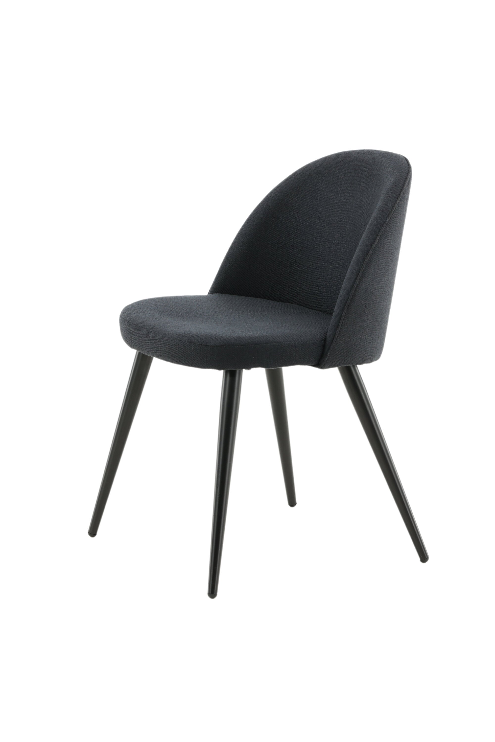 Velvet Stuhl in Schwarz/Schwarz präsentiert im Onlineshop von KAQTU Design AG. Schalenstuhl ist von Venture Home