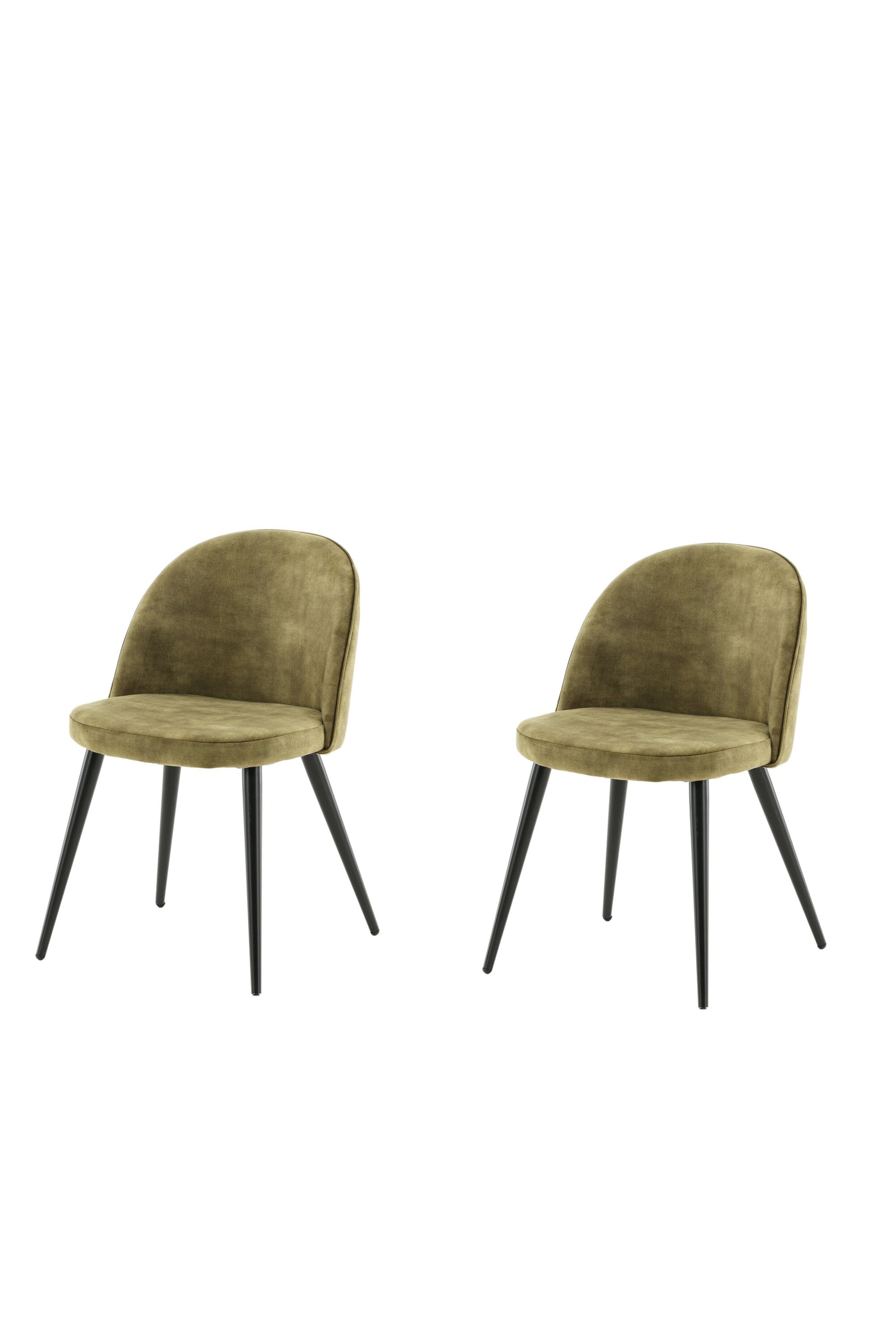 Velvet Stuhl in Grün/Schwarz präsentiert im Onlineshop von KAQTU Design AG. Schalenstuhl ist von Venture Home
