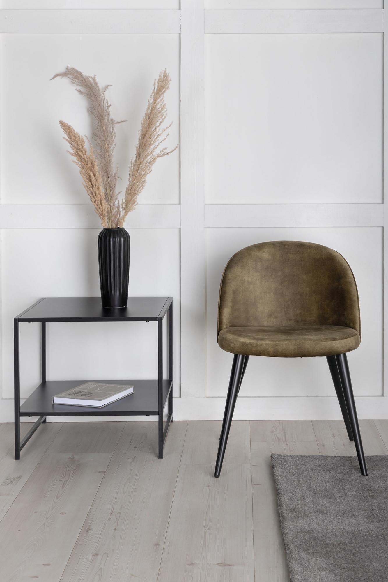 Velvet Stuhl in Grün/Schwarz präsentiert im Onlineshop von KAQTU Design AG. Schalenstuhl ist von Venture Home