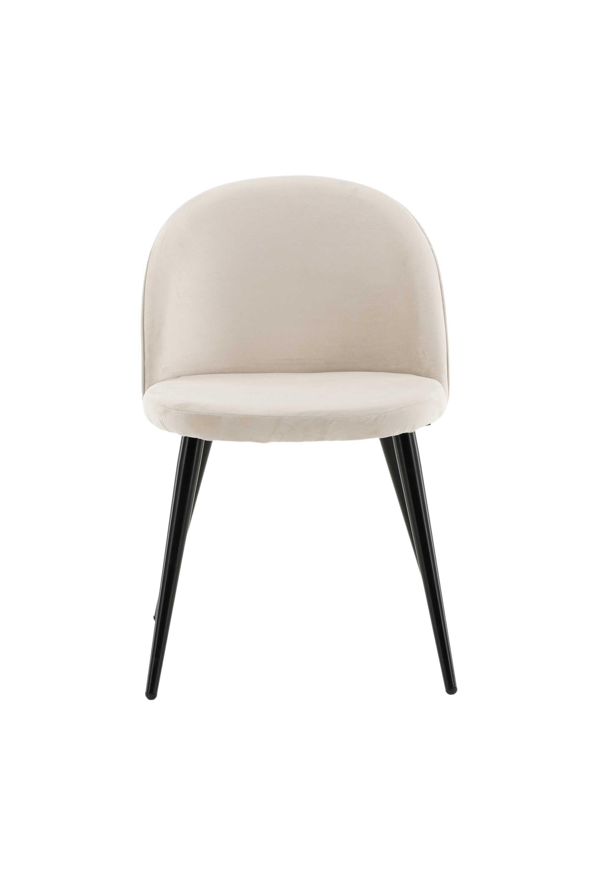 Velvet Matstol Stuhl in Beige / Schwarz präsentiert im Onlineshop von KAQTU Design AG. Schalenstuhl ist von Venture Home