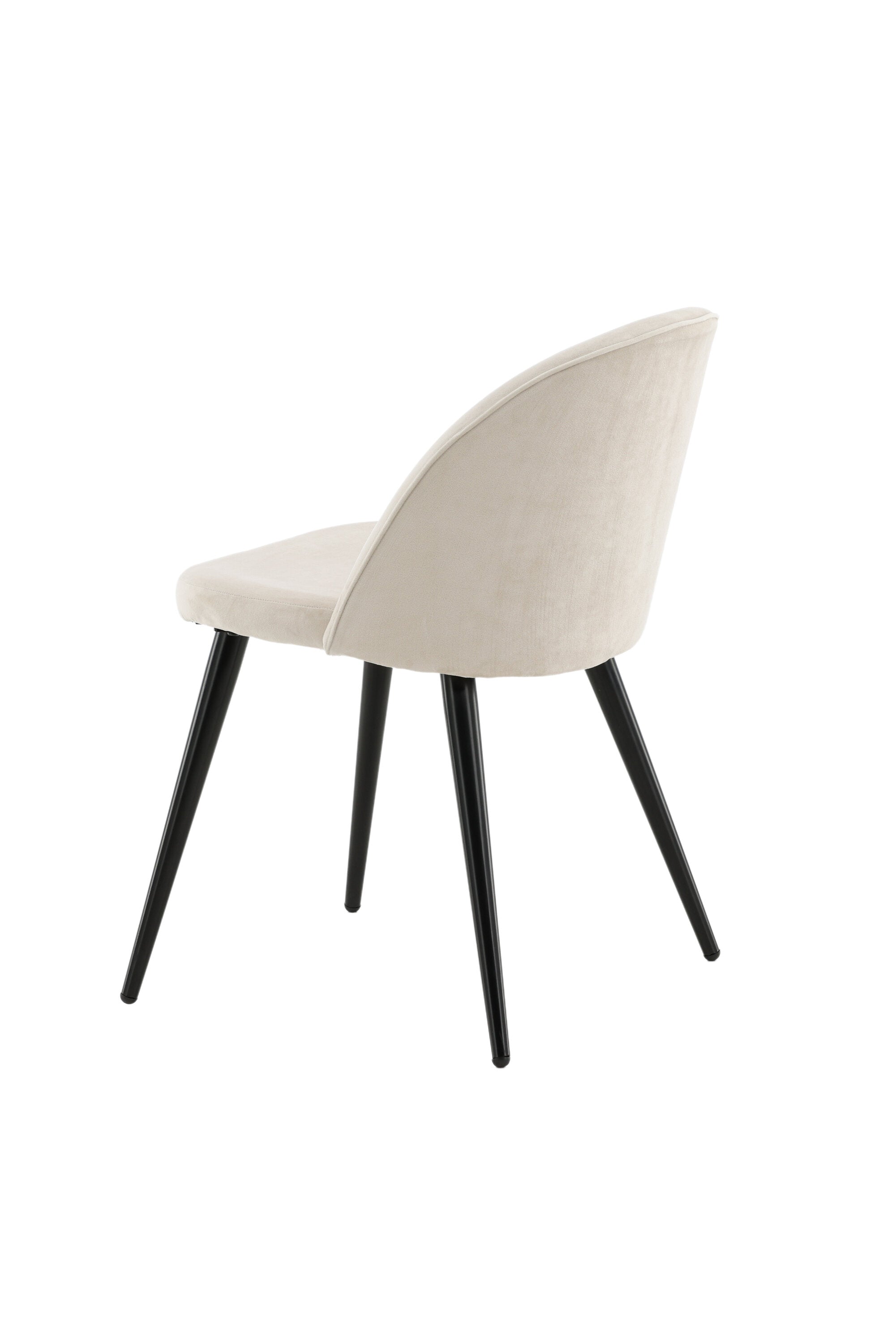 Velvet Matstol Stuhl in Beige / Schwarz präsentiert im Onlineshop von KAQTU Design AG. Schalenstuhl ist von Venture Home