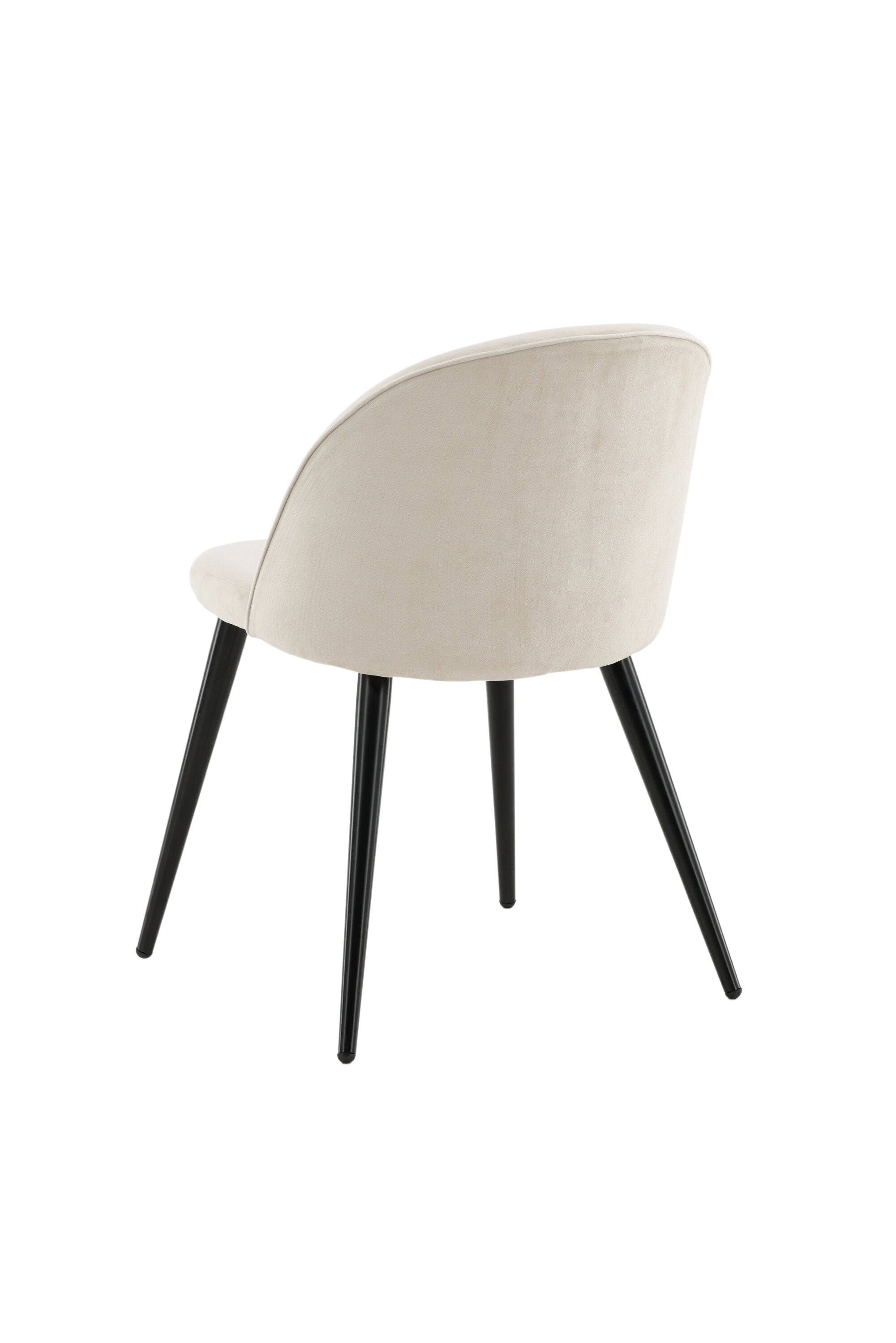 Velvet Matstol Stuhl in Beige / Schwarz präsentiert im Onlineshop von KAQTU Design AG. Schalenstuhl ist von Venture Home