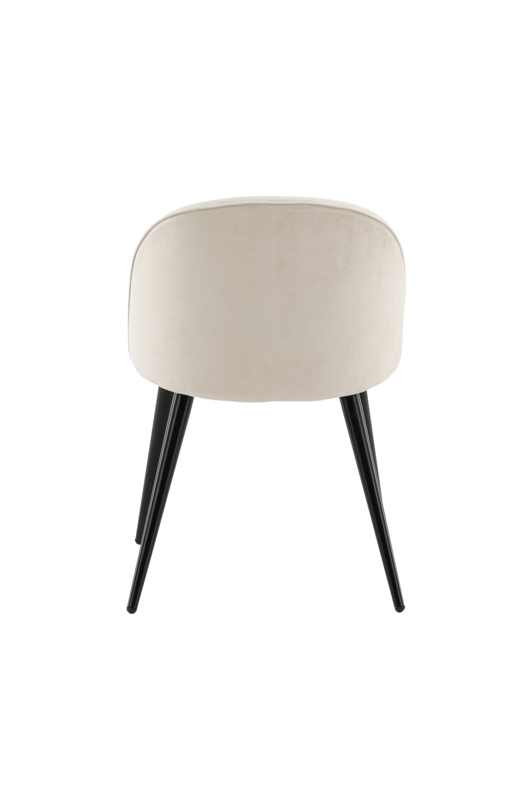 Velvet Matstol Stuhl in Beige / Schwarz präsentiert im Onlineshop von KAQTU Design AG. Schalenstuhl ist von Venture Home