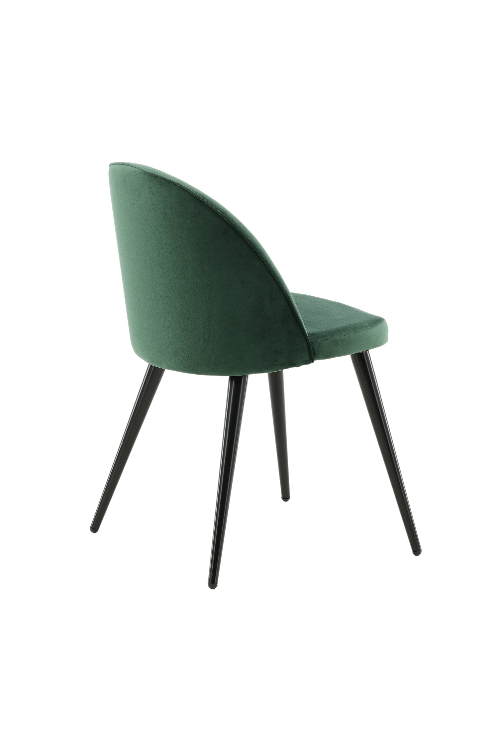 Velvet Matstol Stuhl in Grün / Schwarz präsentiert im Onlineshop von KAQTU Design AG. Schalenstuhl ist von Venture Home