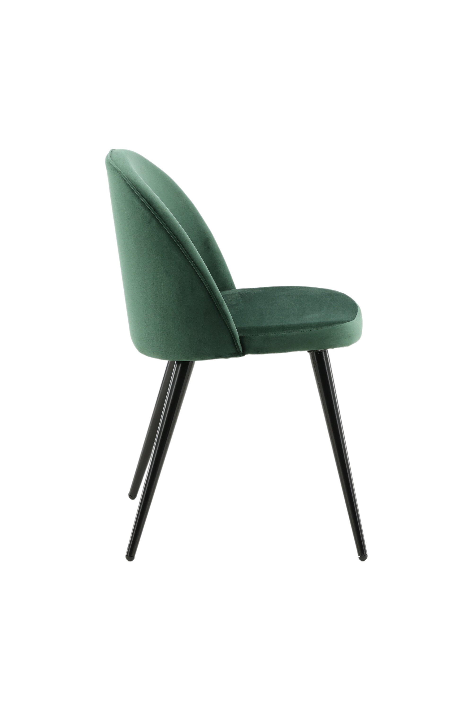 Velvet Matstol Stuhl in Grün / Schwarz präsentiert im Onlineshop von KAQTU Design AG. Schalenstuhl ist von Venture Home