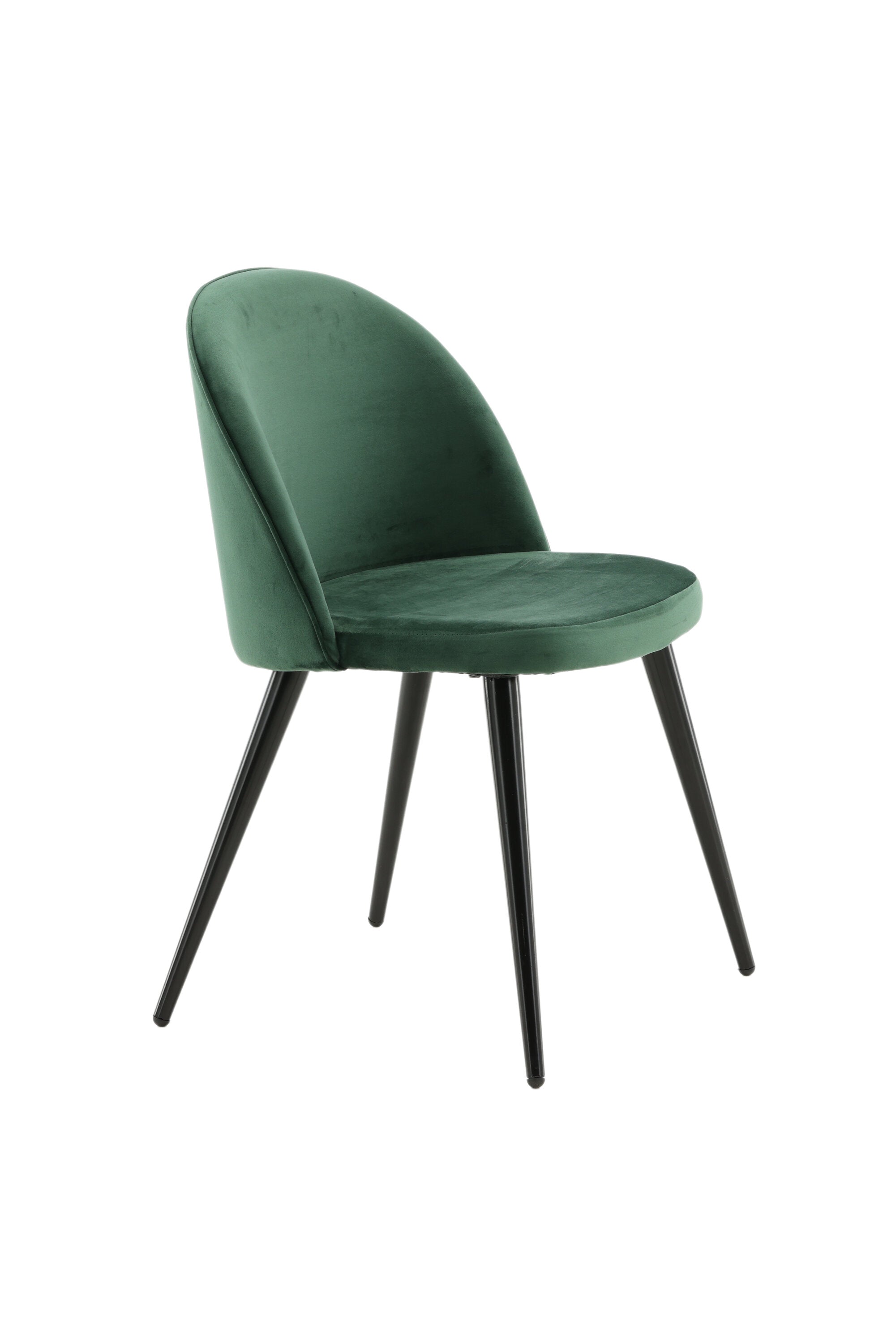 Velvet Matstol Stuhl in Grün / Schwarz präsentiert im Onlineshop von KAQTU Design AG. Schalenstuhl ist von Venture Home