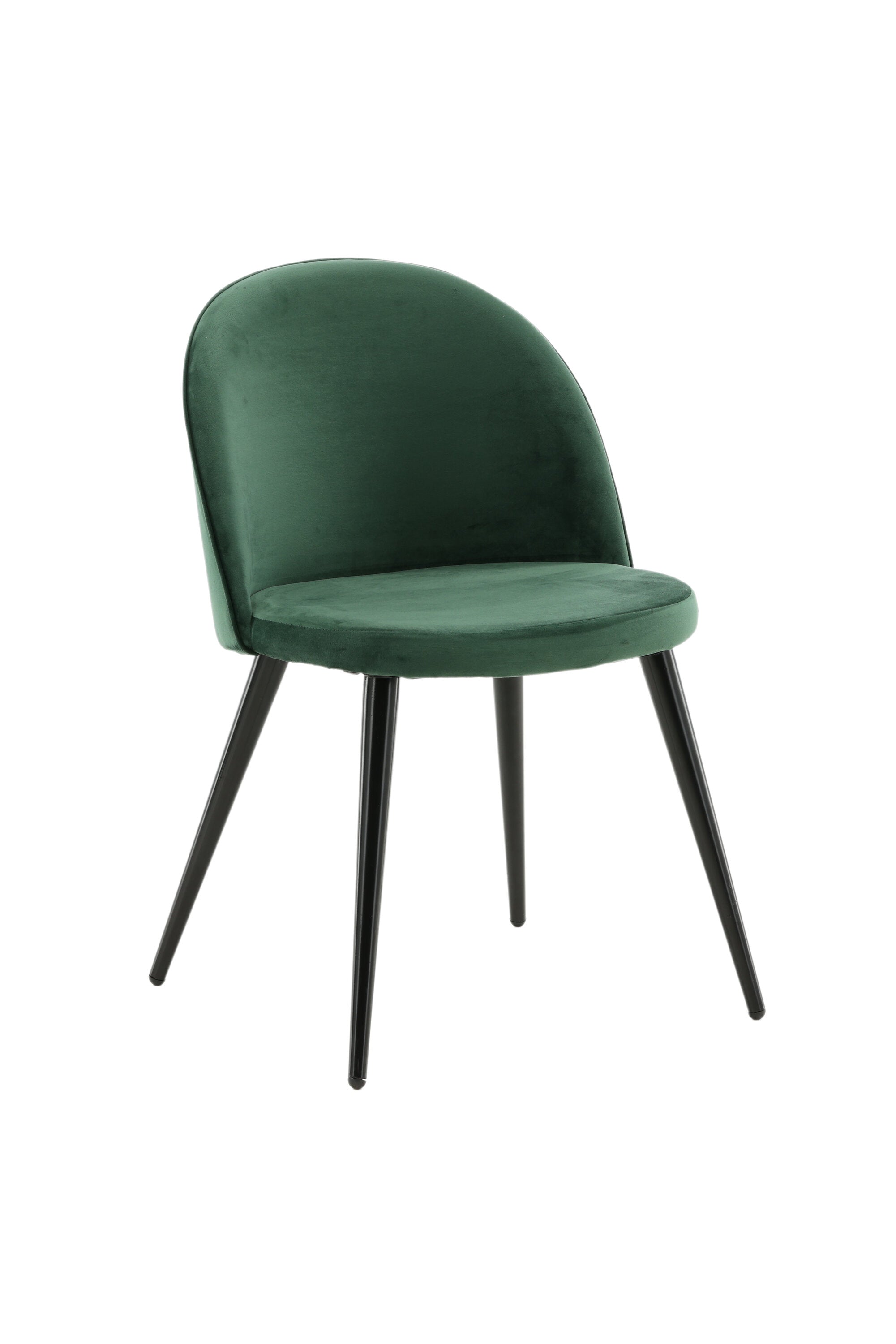 Velvet Matstol Stuhl in Grün / Schwarz präsentiert im Onlineshop von KAQTU Design AG. Schalenstuhl ist von Venture Home