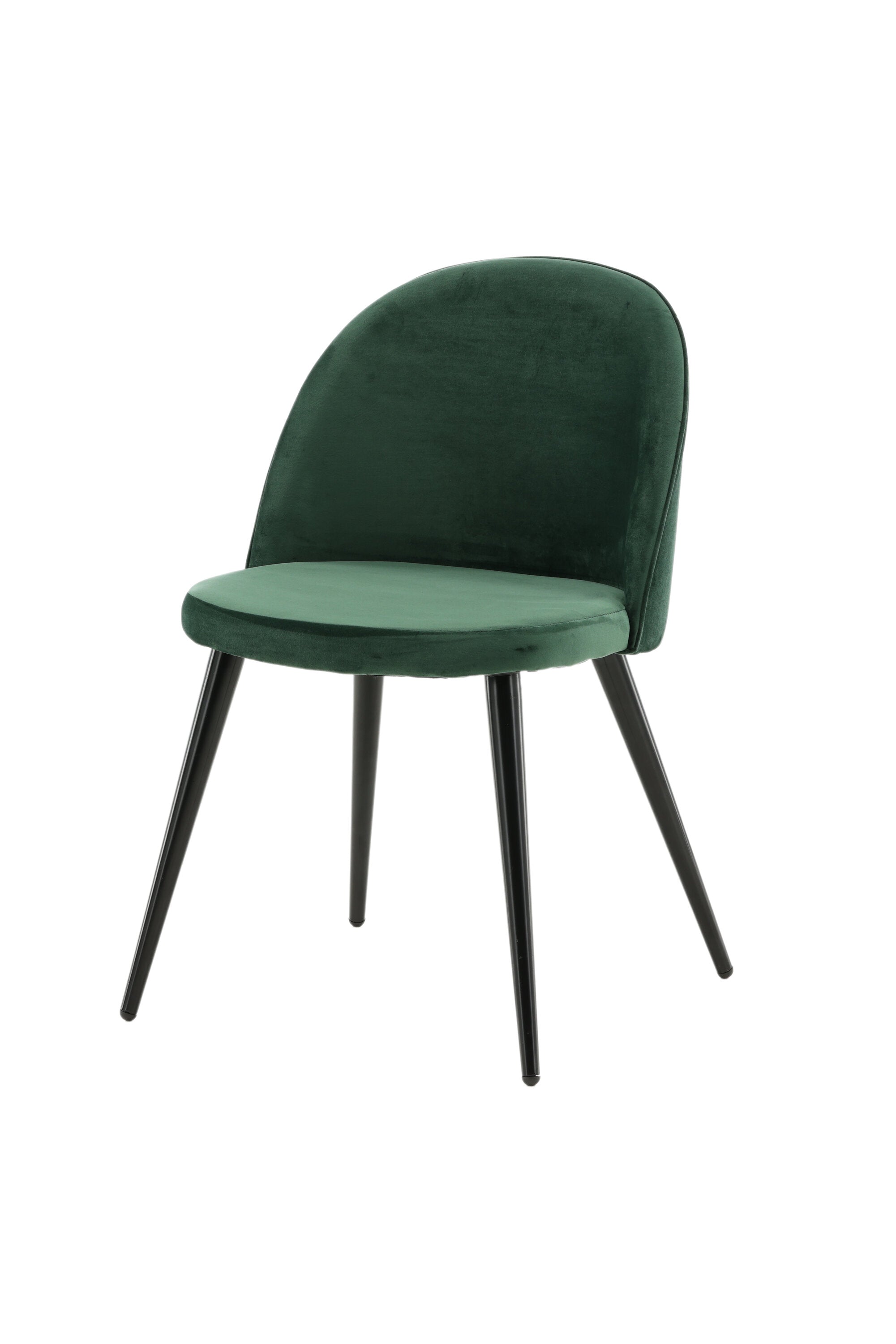 Velvet Matstol Stuhl in Grün / Schwarz präsentiert im Onlineshop von KAQTU Design AG. Schalenstuhl ist von Venture Home