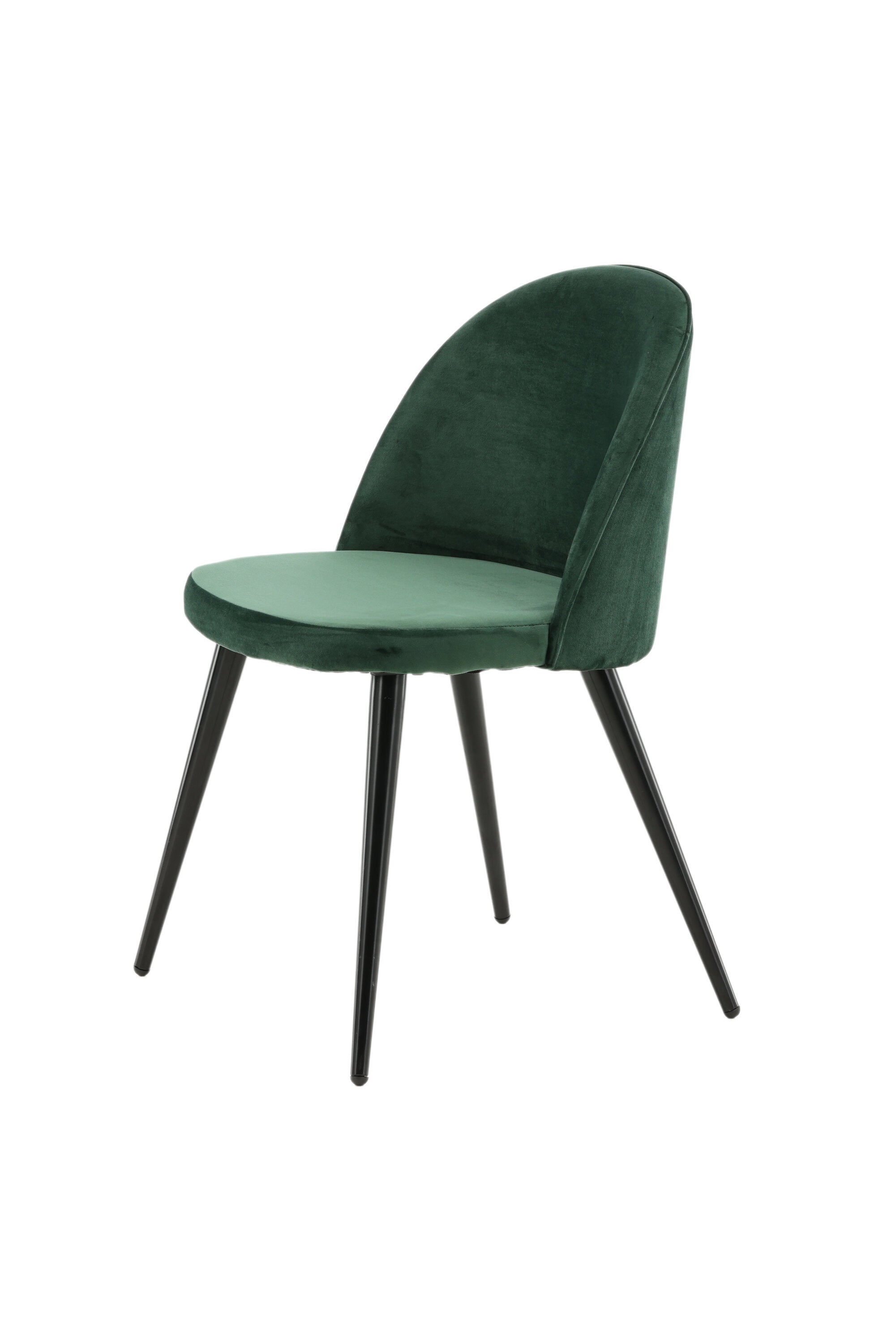 Velvet Matstol Stuhl in Grün / Schwarz präsentiert im Onlineshop von KAQTU Design AG. Schalenstuhl ist von Venture Home