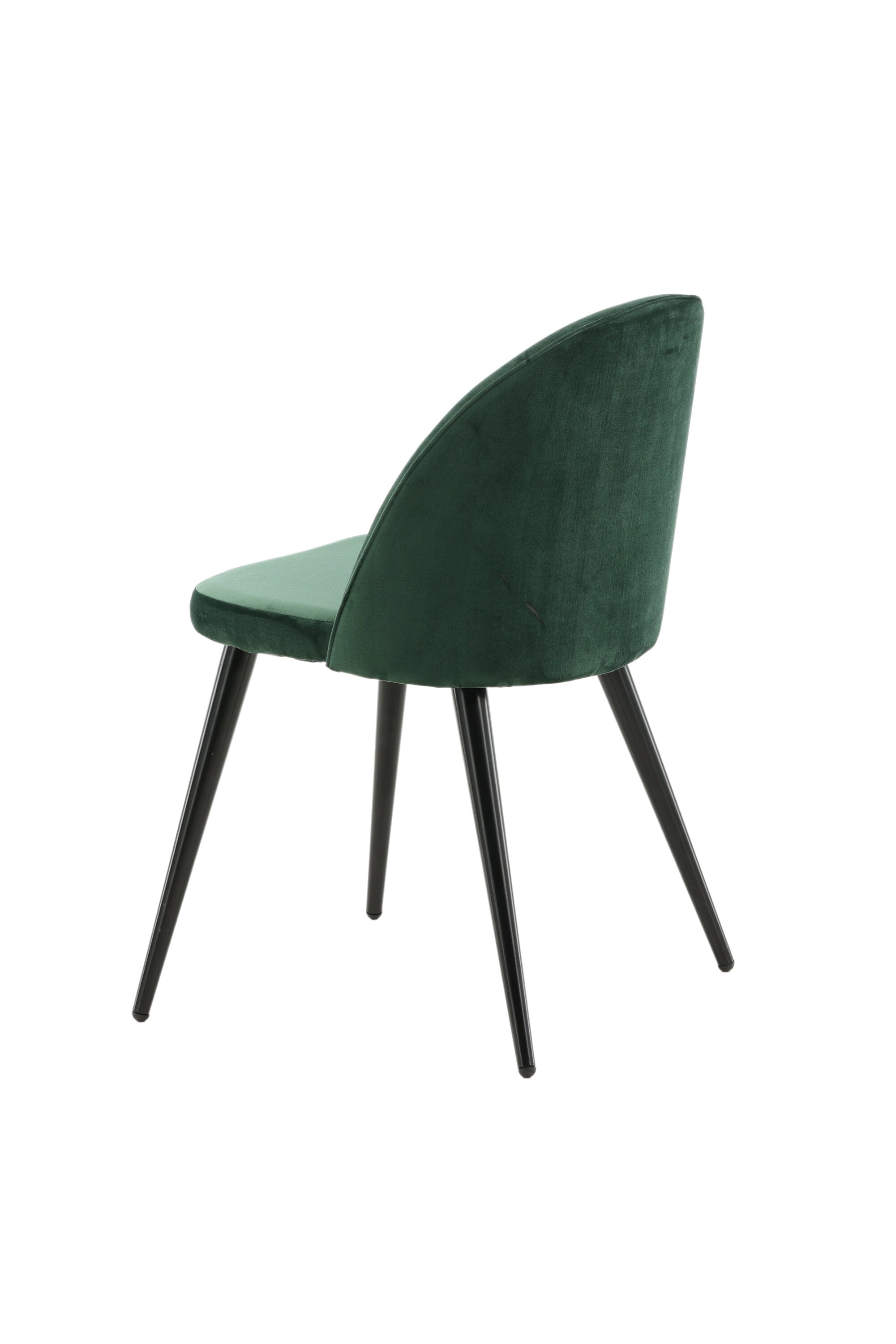 Velvet Matstol Stuhl in Grün / Schwarz präsentiert im Onlineshop von KAQTU Design AG. Schalenstuhl ist von Venture Home