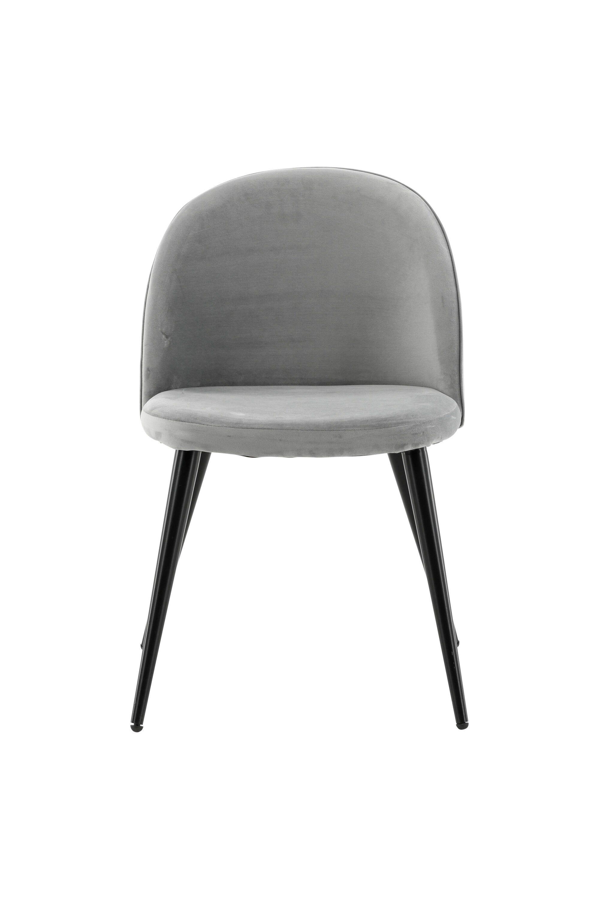 Velvet Matstol Stuhl in Grau / Schwarz präsentiert im Onlineshop von KAQTU Design AG. Schalenstuhl ist von Venture Home