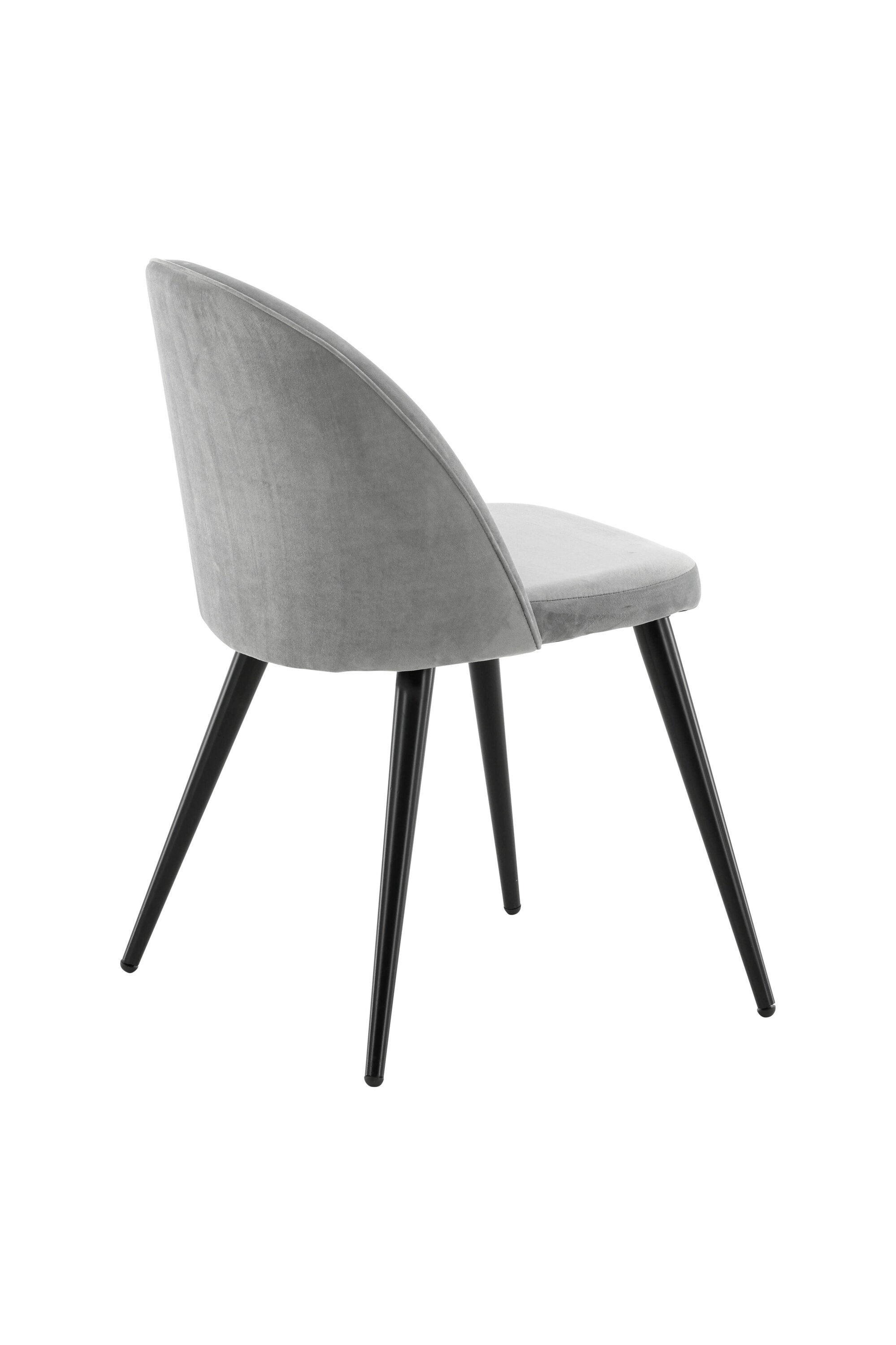 Velvet Matstol Stuhl in Grau / Schwarz präsentiert im Onlineshop von KAQTU Design AG. Schalenstuhl ist von Venture Home