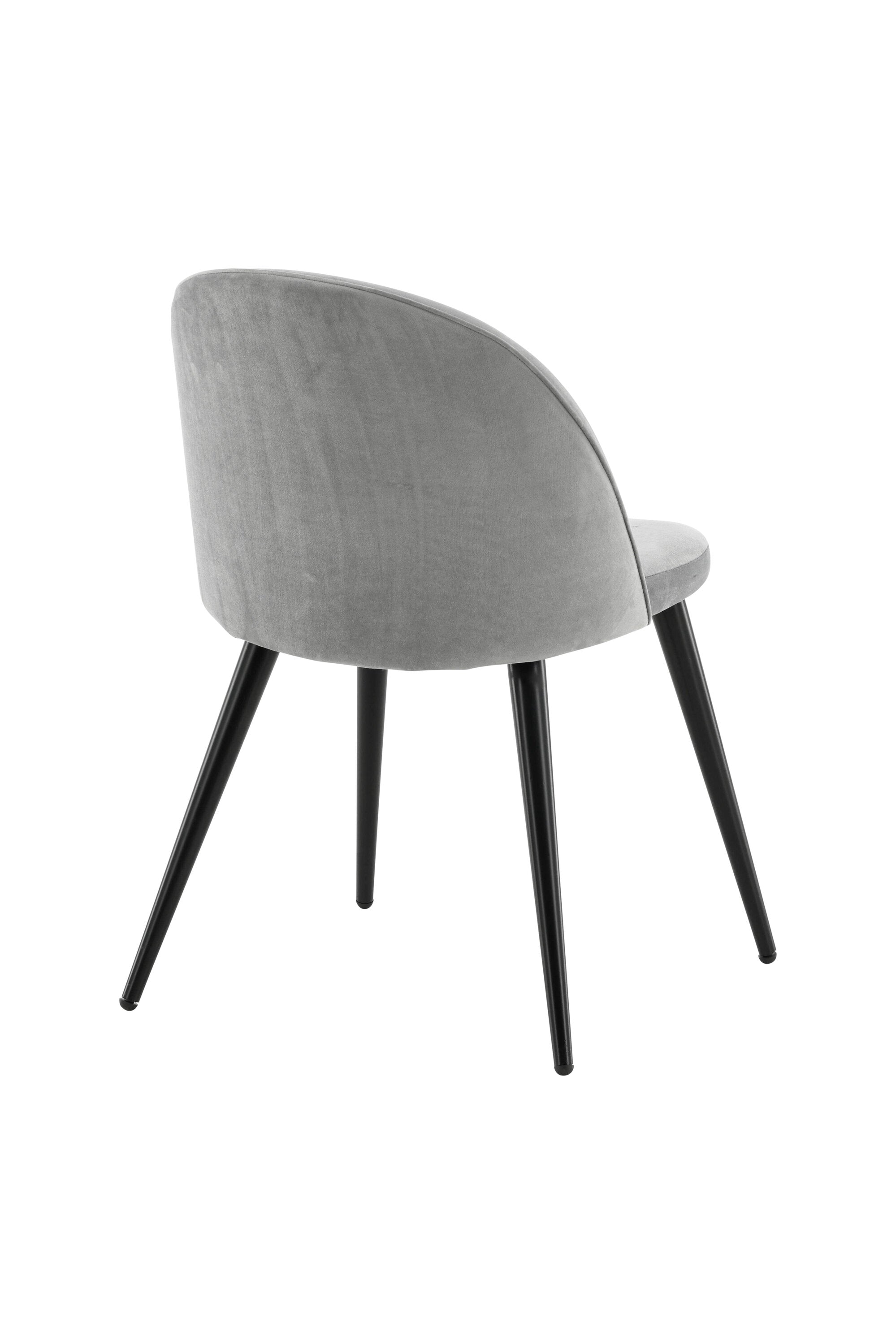Velvet Matstol Stuhl in Grau / Schwarz präsentiert im Onlineshop von KAQTU Design AG. Schalenstuhl ist von Venture Home