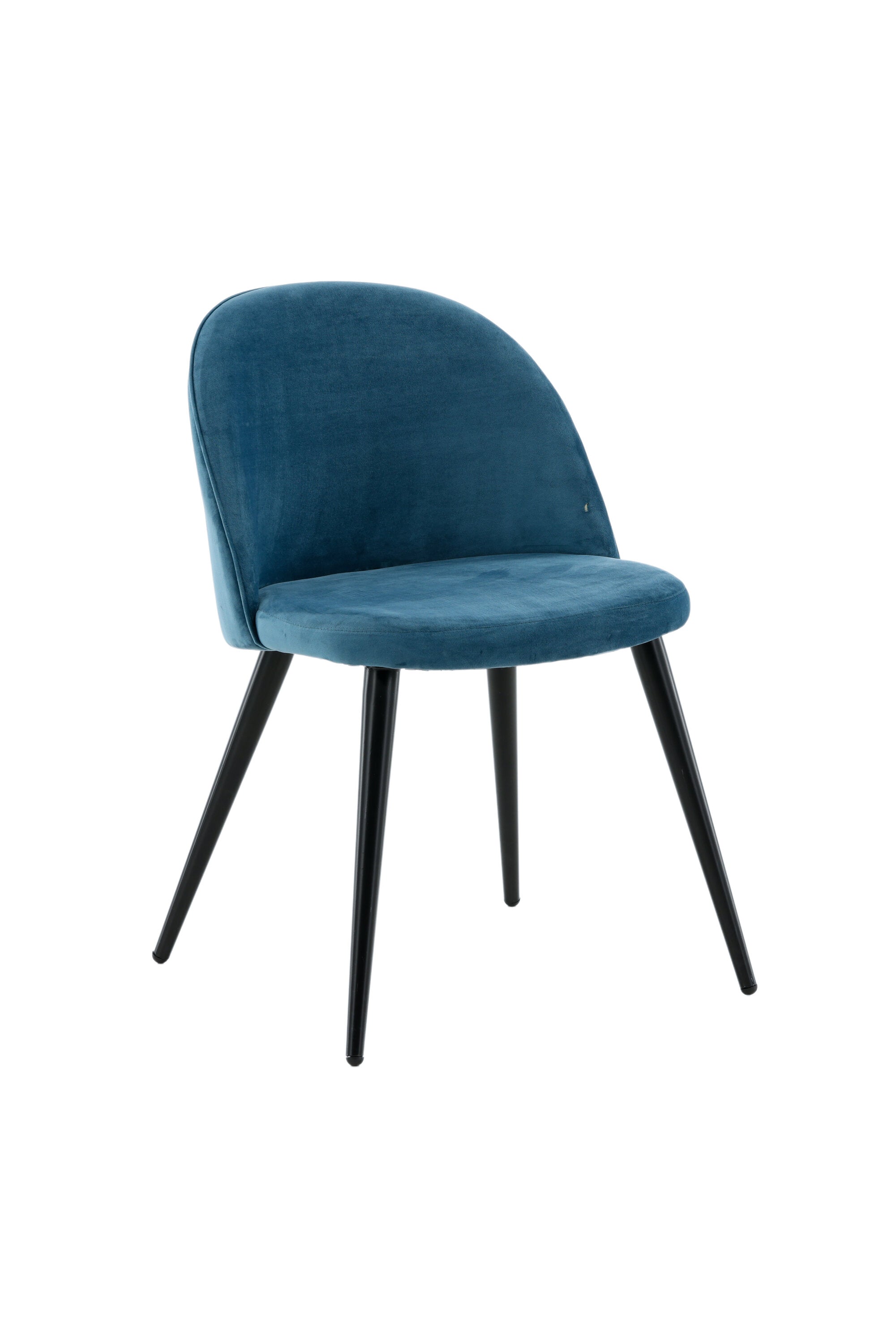 Velvet Matstol Stuhl in Blau / Schwarz präsentiert im Onlineshop von KAQTU Design AG. Schalenstuhl ist von Venture Home