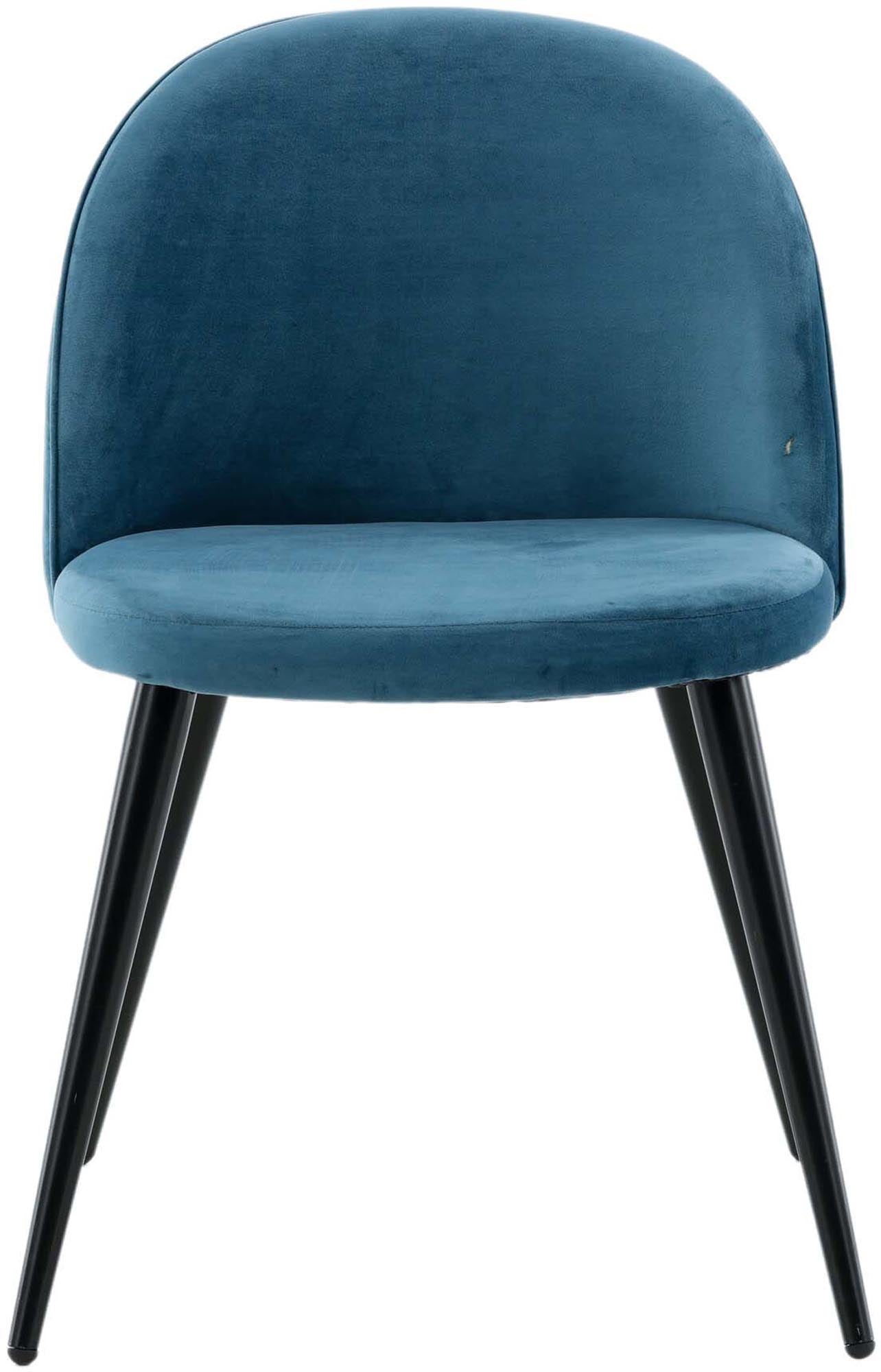 Eleganter Velvet Matstol Stuhl von Venture Home, perfekt für stilvolle Wohnräume. Hochwertiger Samt, ergonomisches Design und robuste Metallbeine.