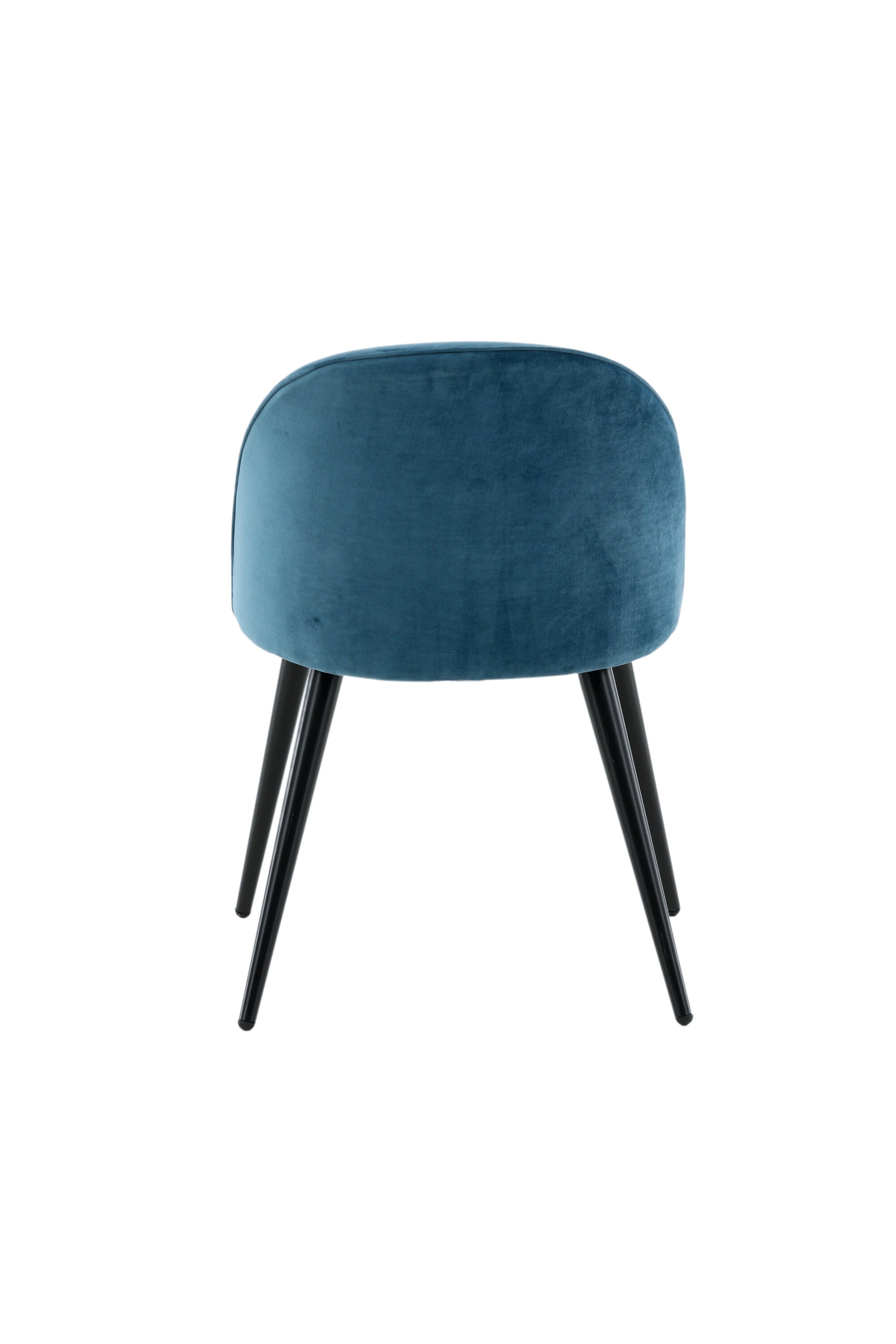 Velvet Matstol Stuhl in Blau / Schwarz präsentiert im Onlineshop von KAQTU Design AG. Schalenstuhl ist von Venture Home