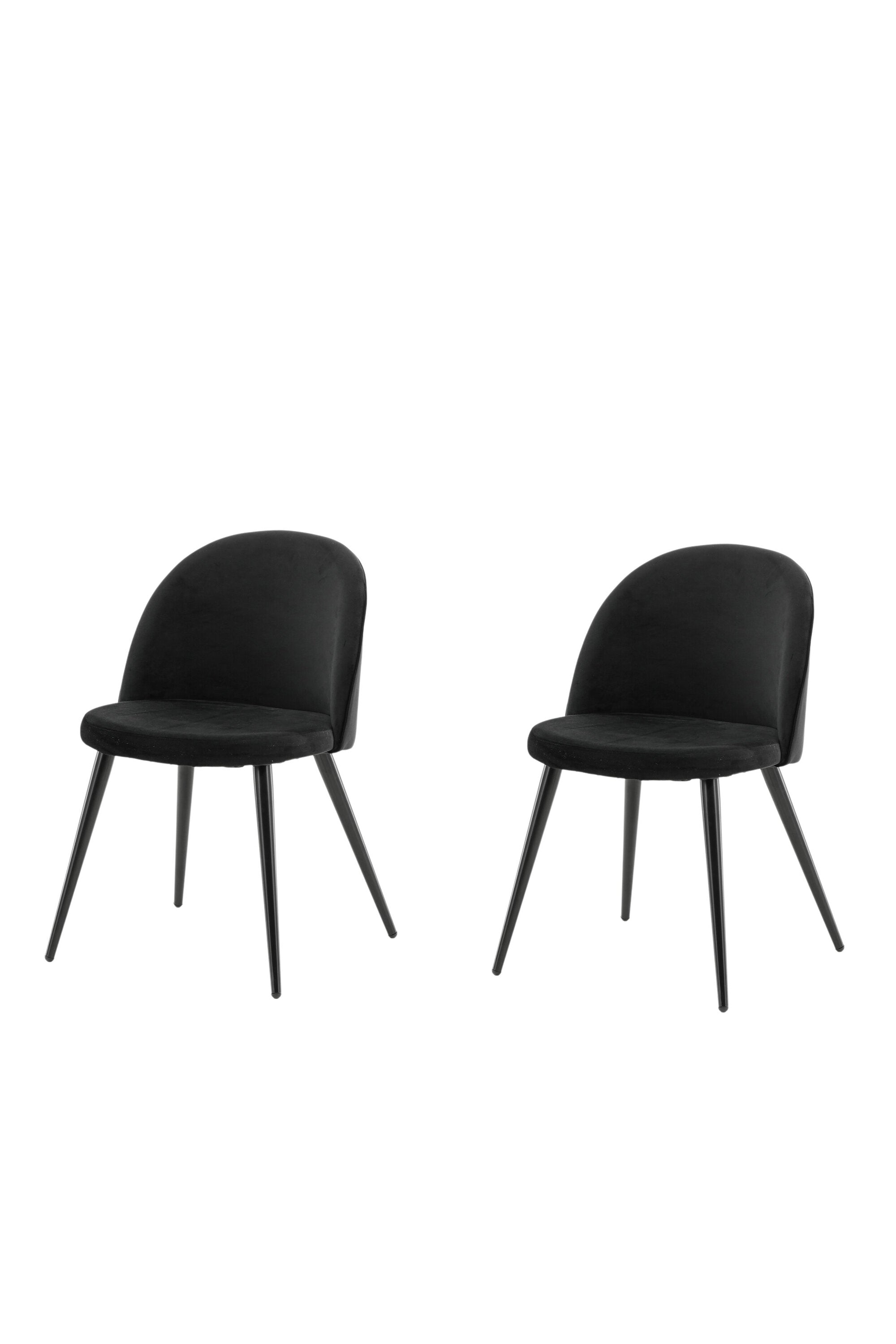 Velvet Matstol Stuhl in Schwarz präsentiert im Onlineshop von KAQTU Design AG. Schalenstuhl ist von Venture Home